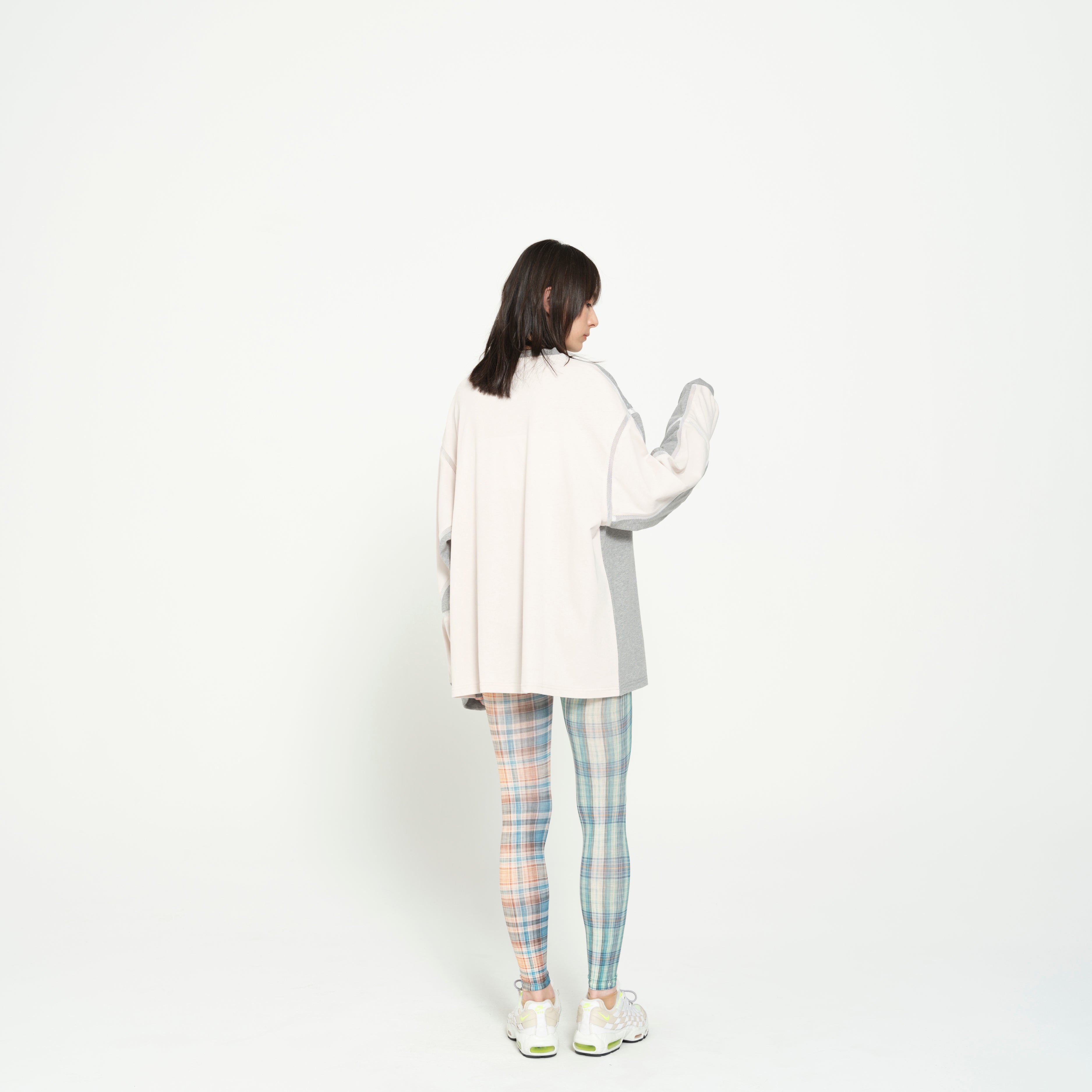 COMPLEXITY BORDER L/S TEE | Color_Grey | No_SF26SS-13_Grey【STOF_ストフ】【入荷予定アイテム・入荷連絡可能】