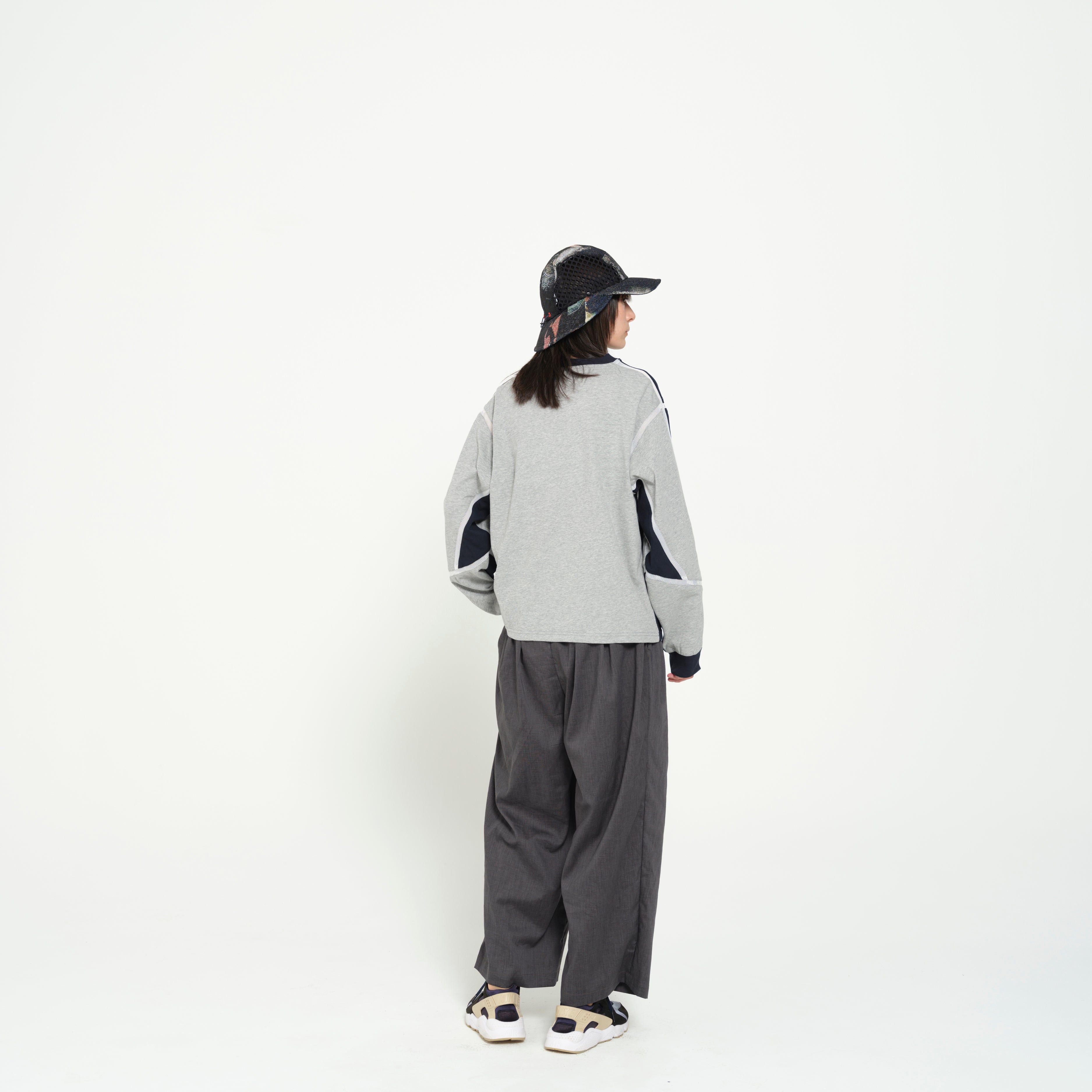 COMPLEXITY BORDER L/S TEE– Navy | STOF