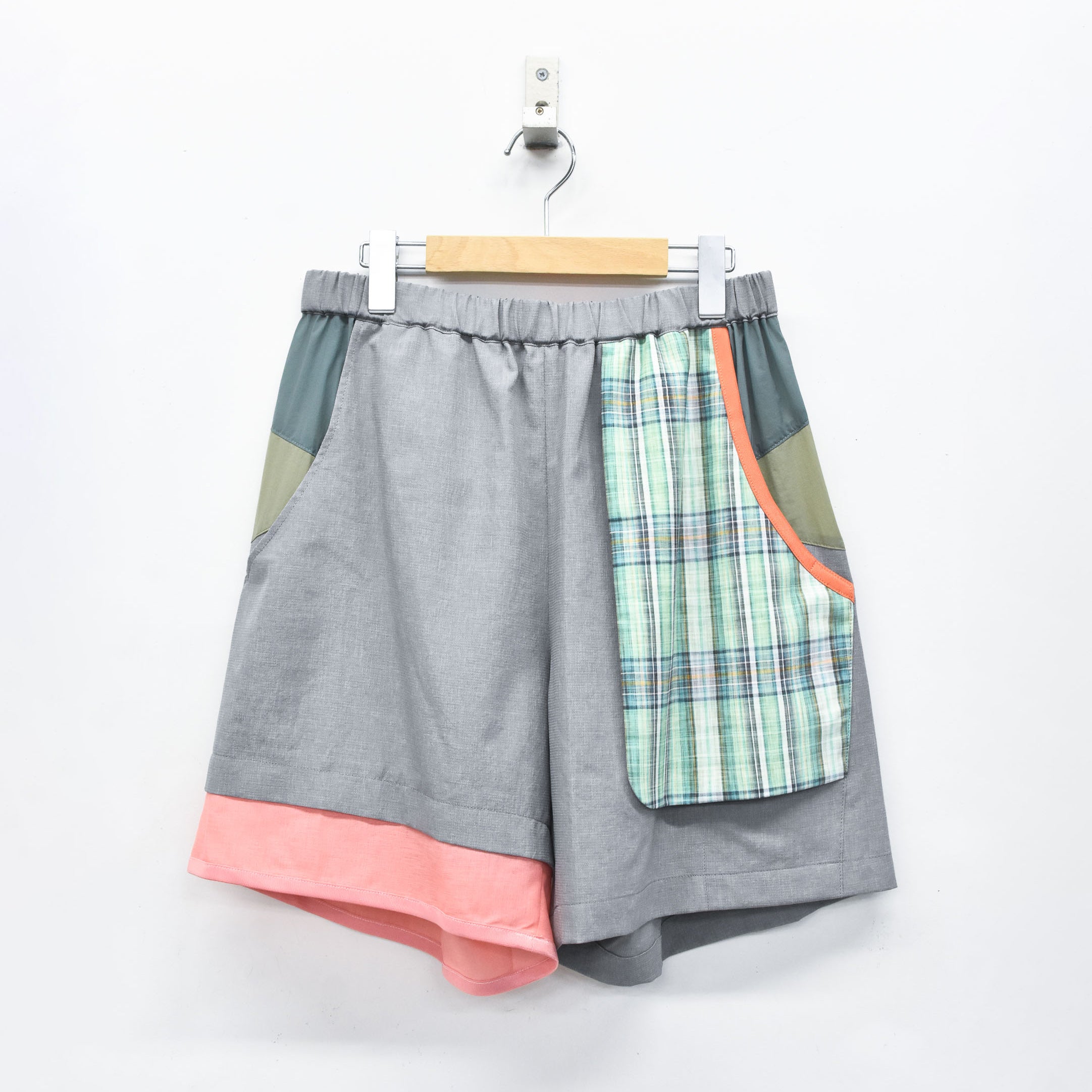MELTING MIX SHORT PANTS | Color_Grey | No_SF26SS-14_Grey【STOF_ストフ】【入荷予定アイテム・入荷連絡可能】