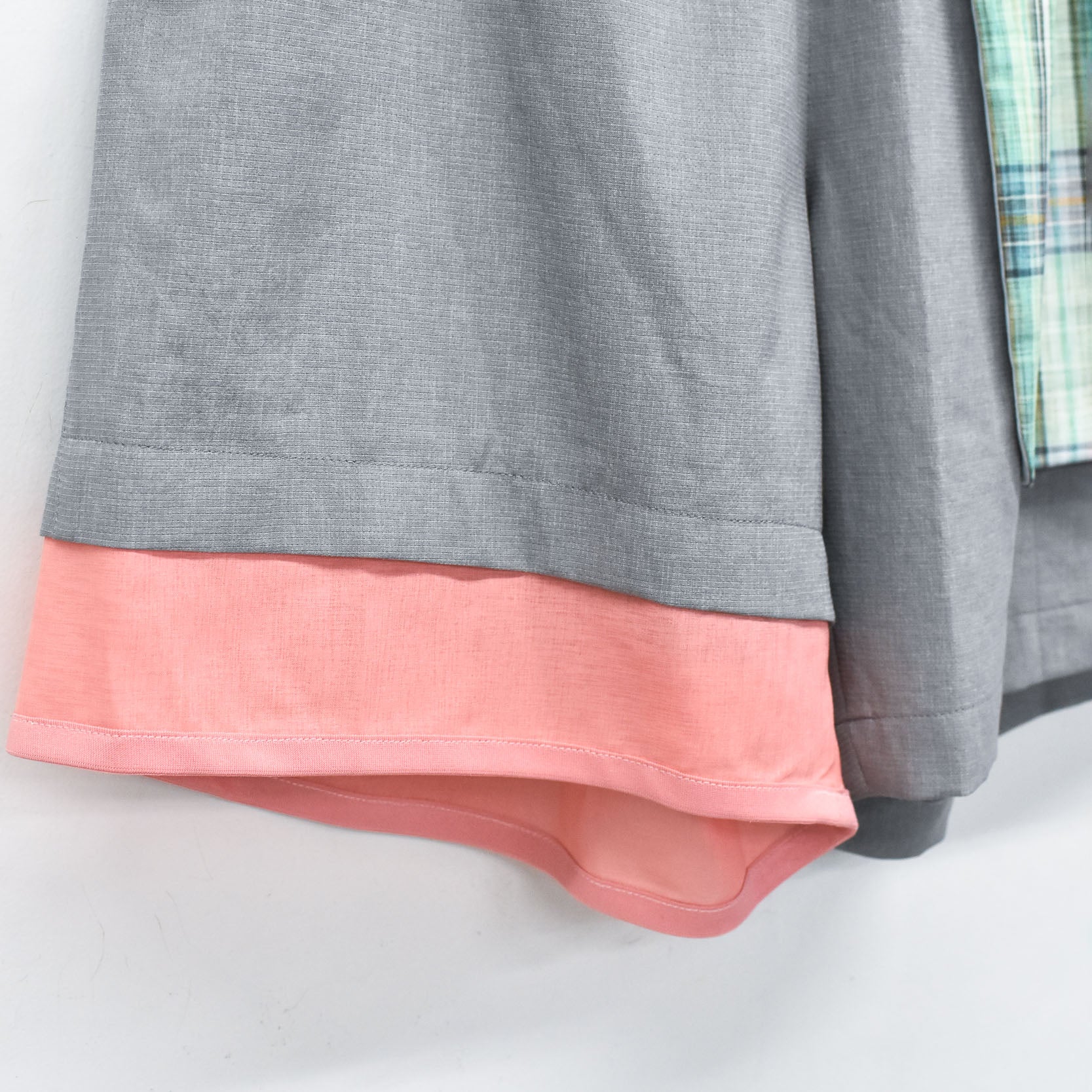 MELTING MIX SHORT PANTS | Color_Grey | No_SF26SS-14_Grey【STOF_ストフ】【入荷予定アイテム・入荷連絡可能】