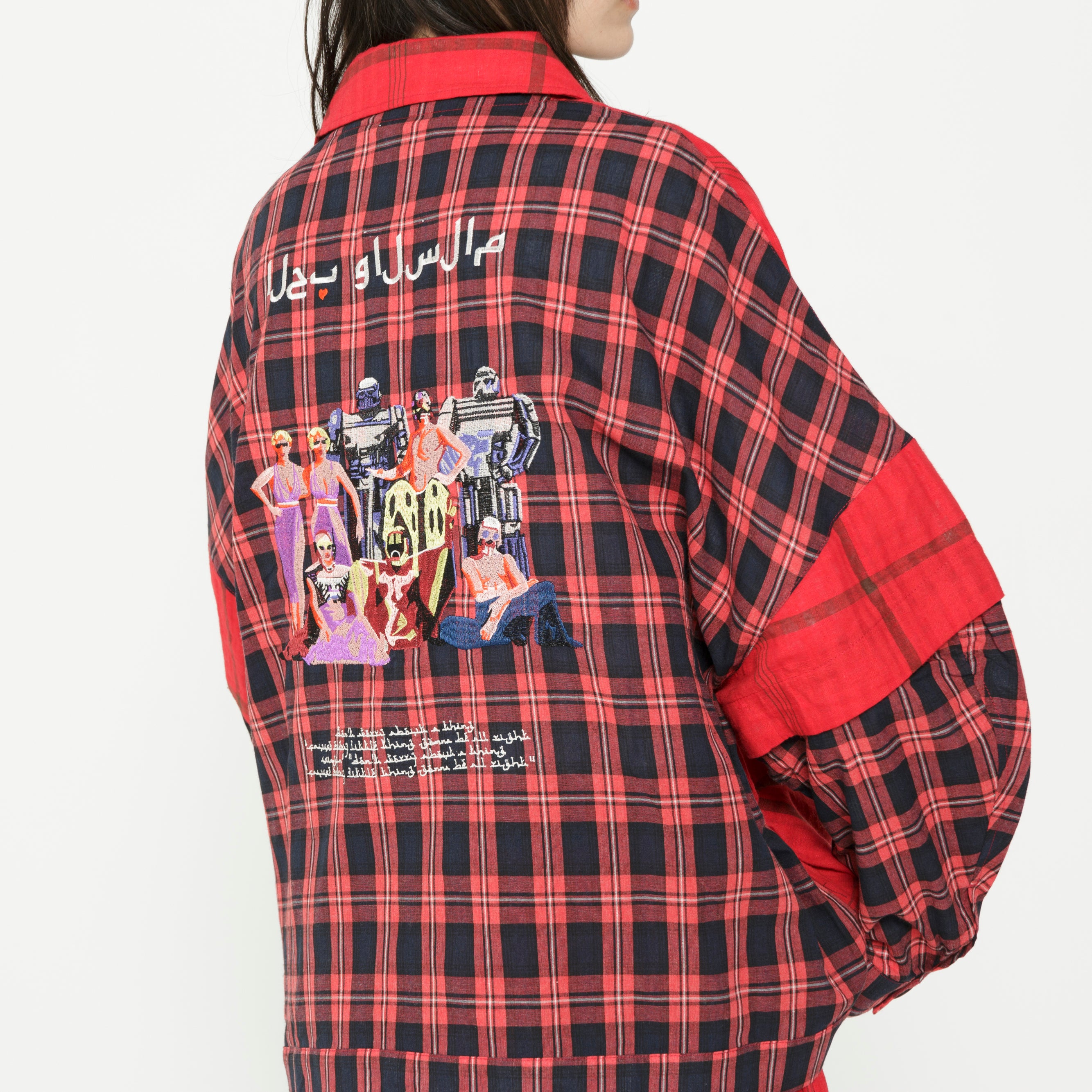 TRIBE EMBROI CHANGE JACKET | Color_Red | No_SF26SS-15_Red【STOF_ストフ】【入荷予定アイテム・入荷連絡可能】