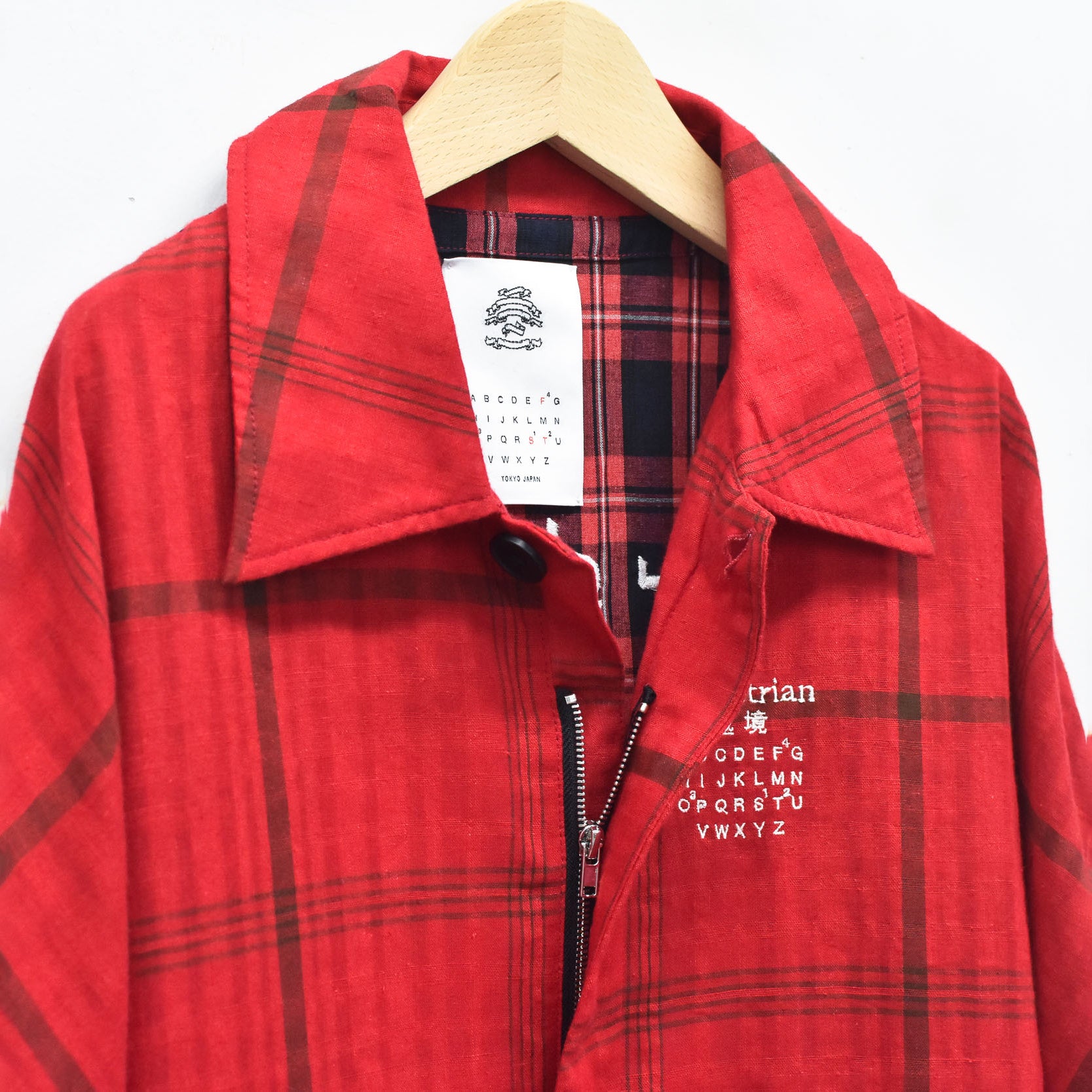TRIBE EMBROI CHANGE JACKET | Color_Red | No_SF26SS-15_Red【STOF_ストフ】【入荷予定アイテム・入荷連絡可能】