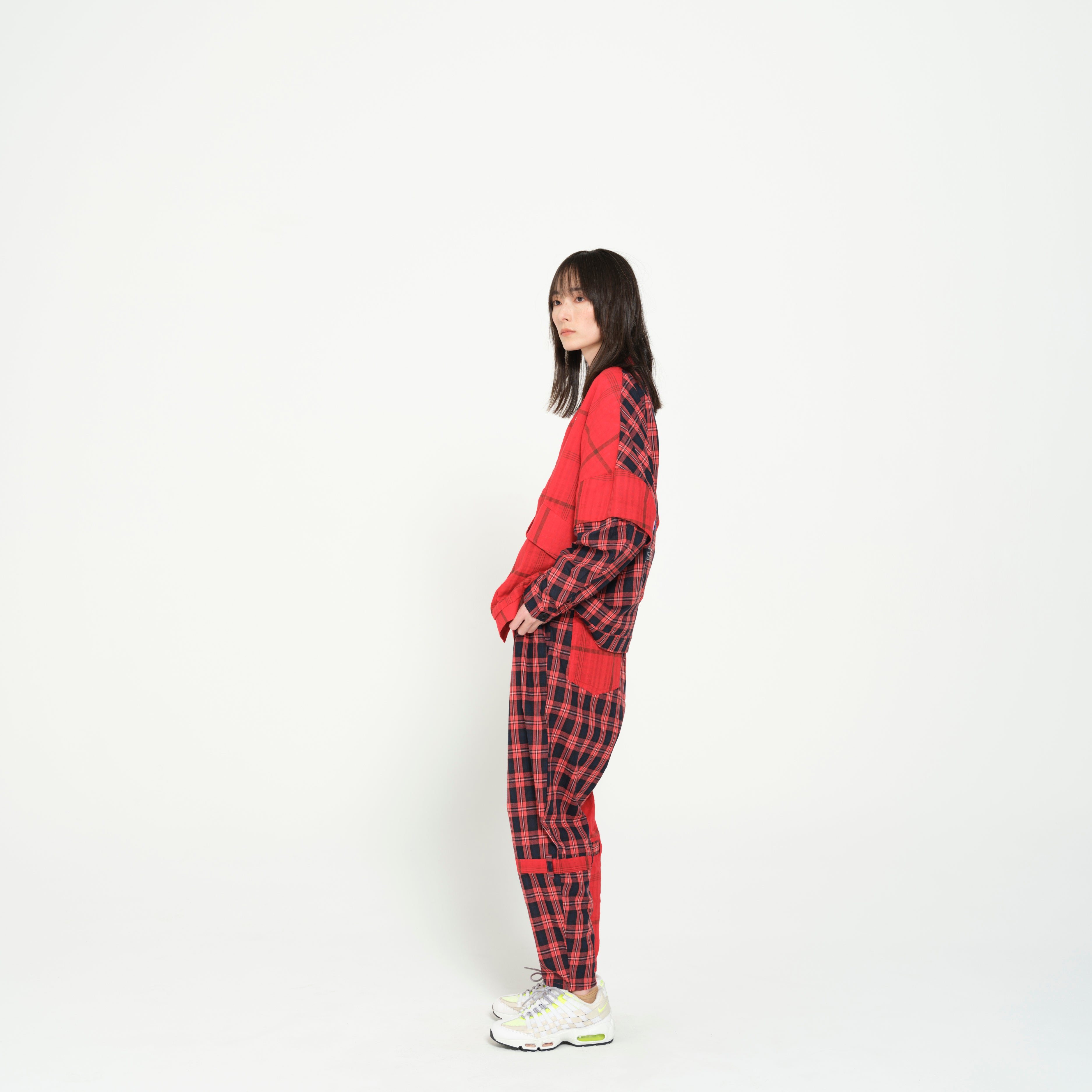 TRIBE EMBROI CHANGE JACKET | Color_Red | No_SF26SS-15_Red【STOF_ストフ】【入荷予定アイテム・入荷連絡可能】