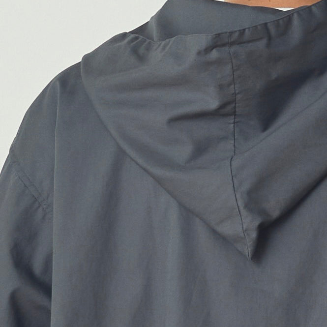 SHIRT PARKA- DYED BROAD – Grey | CATTA SHIRTS