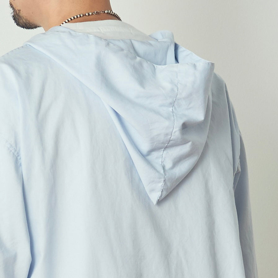 SHIRT PARKA- DYED BROAD – Blue | CATTA SHIRTS