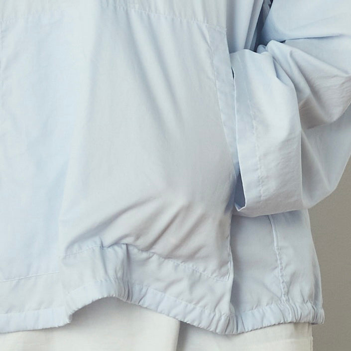 SHIRT PARKA- DYED BROAD – Blue | CATTA SHIRTS