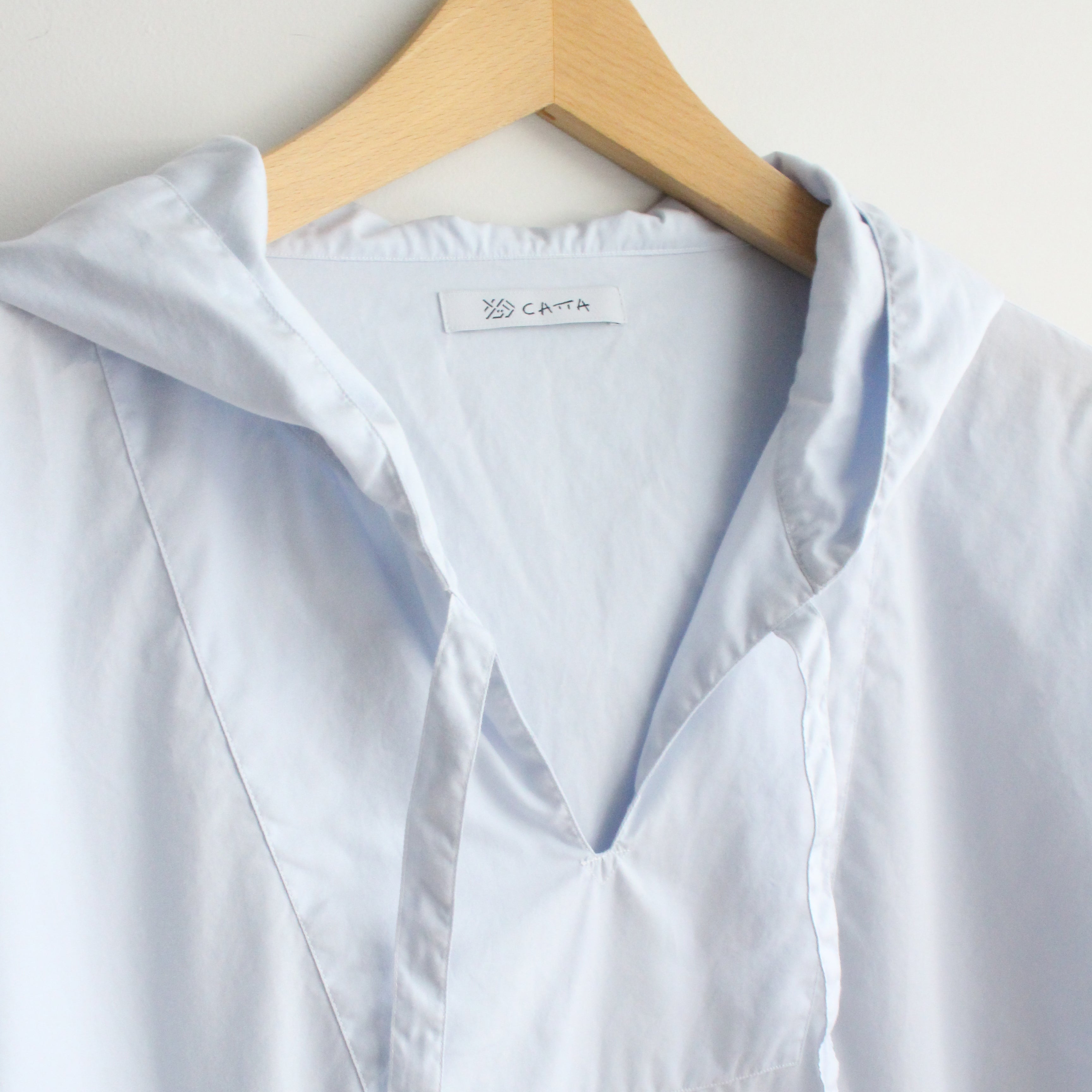 SHIRT PARKA- DYED BROAD – Blue | CATTA SHIRTS