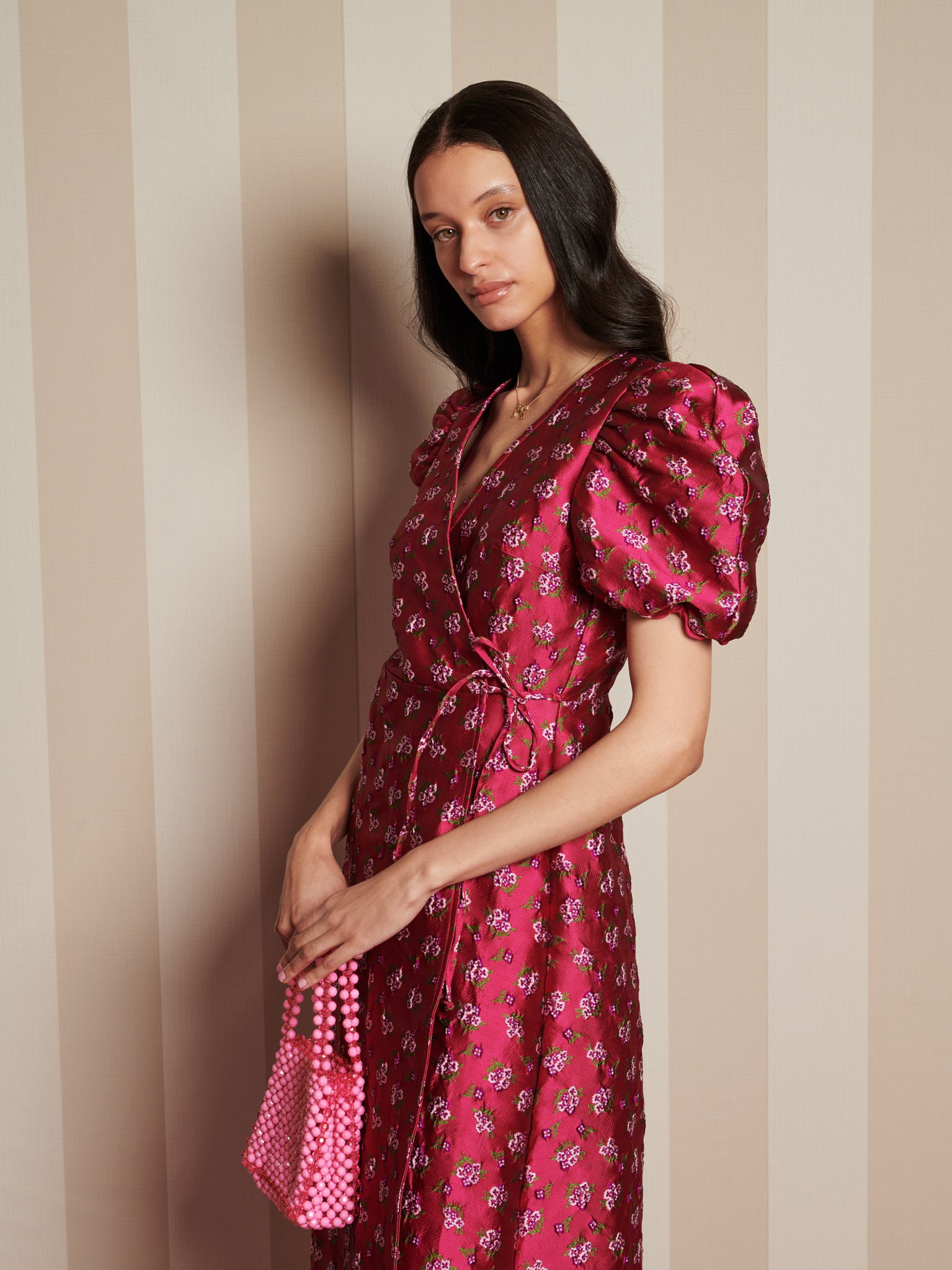 Momento Bead Bag | Color_Pink | No_32SJ02BG038PNK_PINK【SISTER JANE_シスタージェーン】