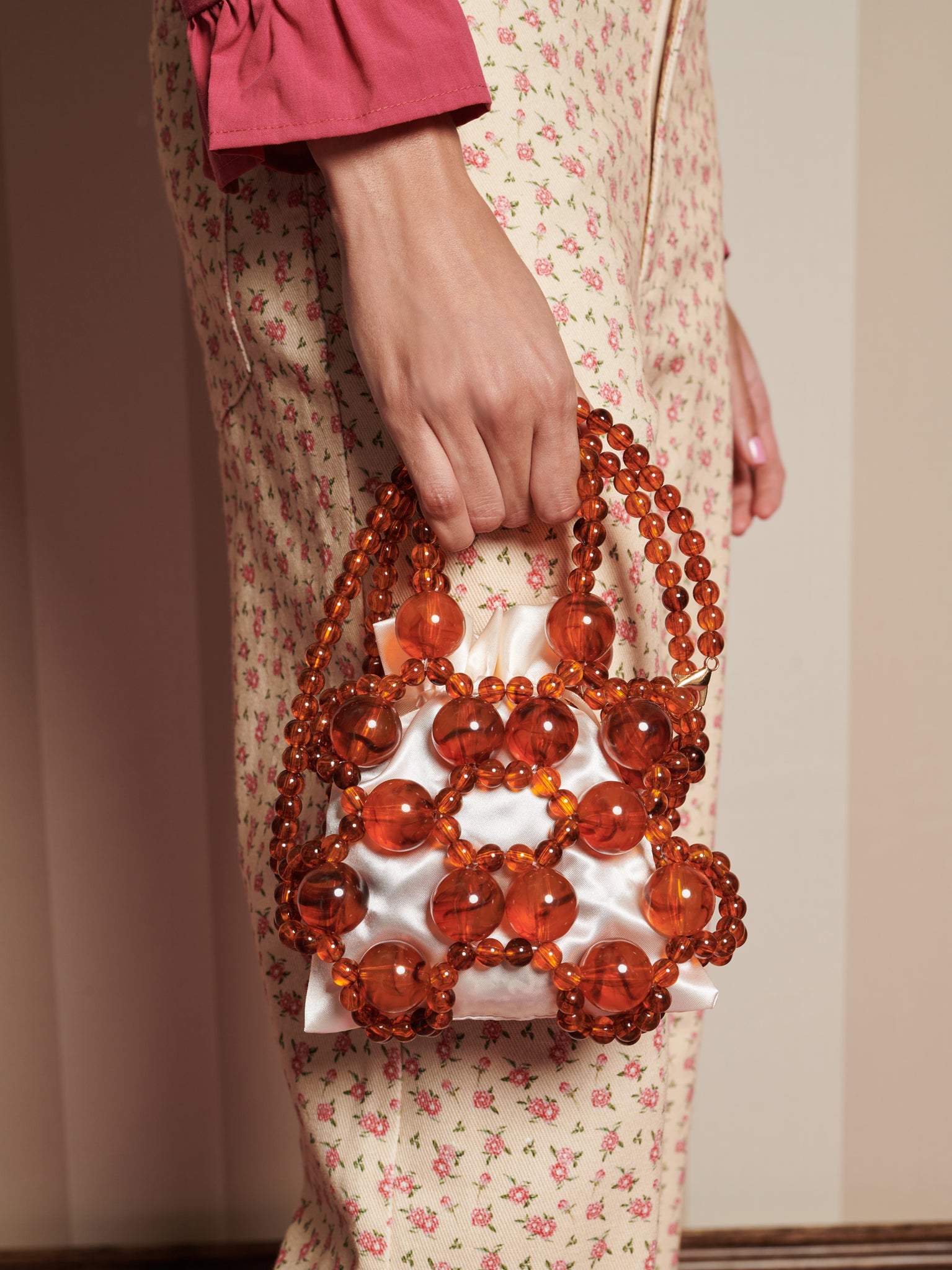 Knick Knack Bead Mini Bag | Color_Orange | No_32SJ02BG037ORG_ORANGE【SISTER JANE_シスタージェーン】