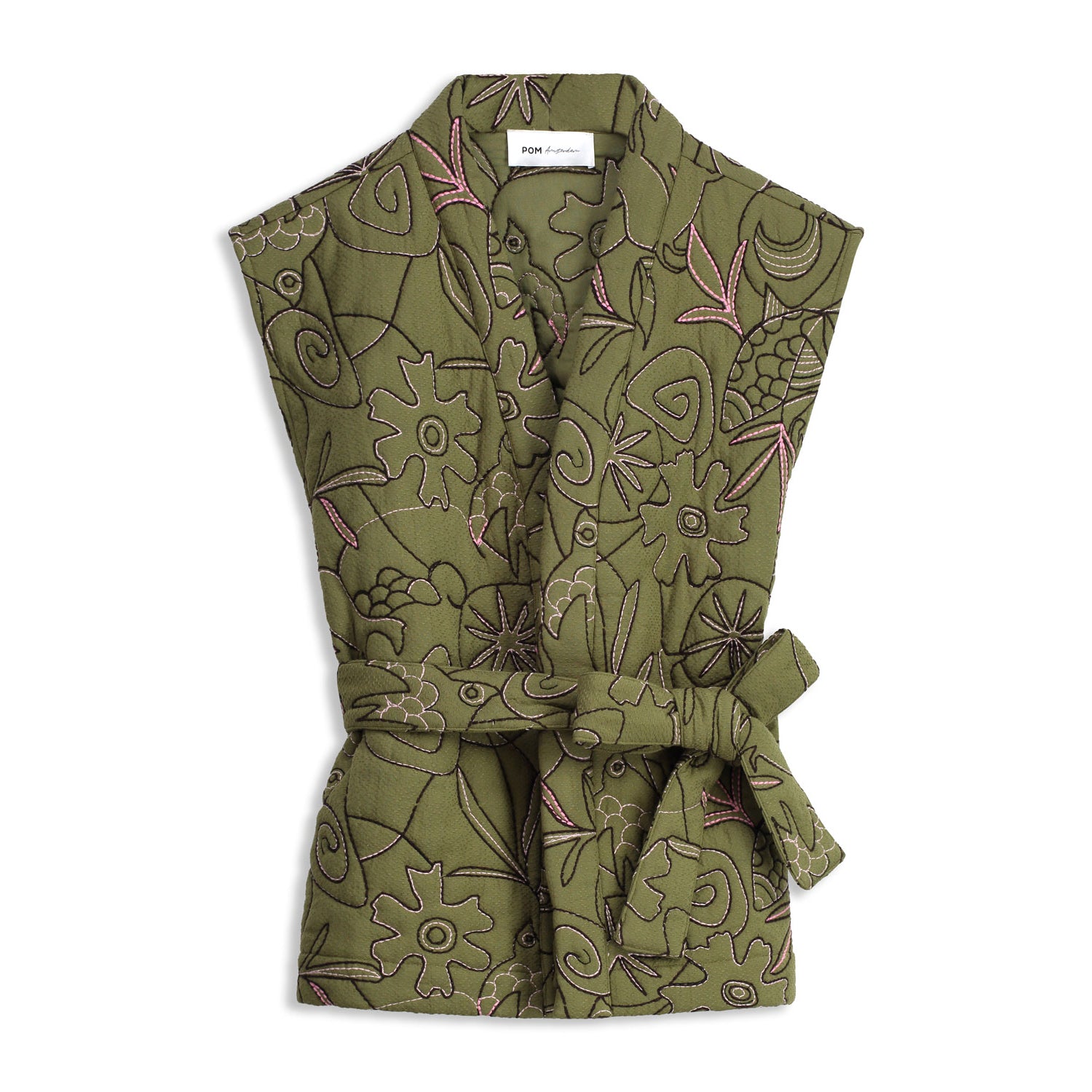 SP7382 | GILET – Dreams Olive Green | POM AMSTERDAM