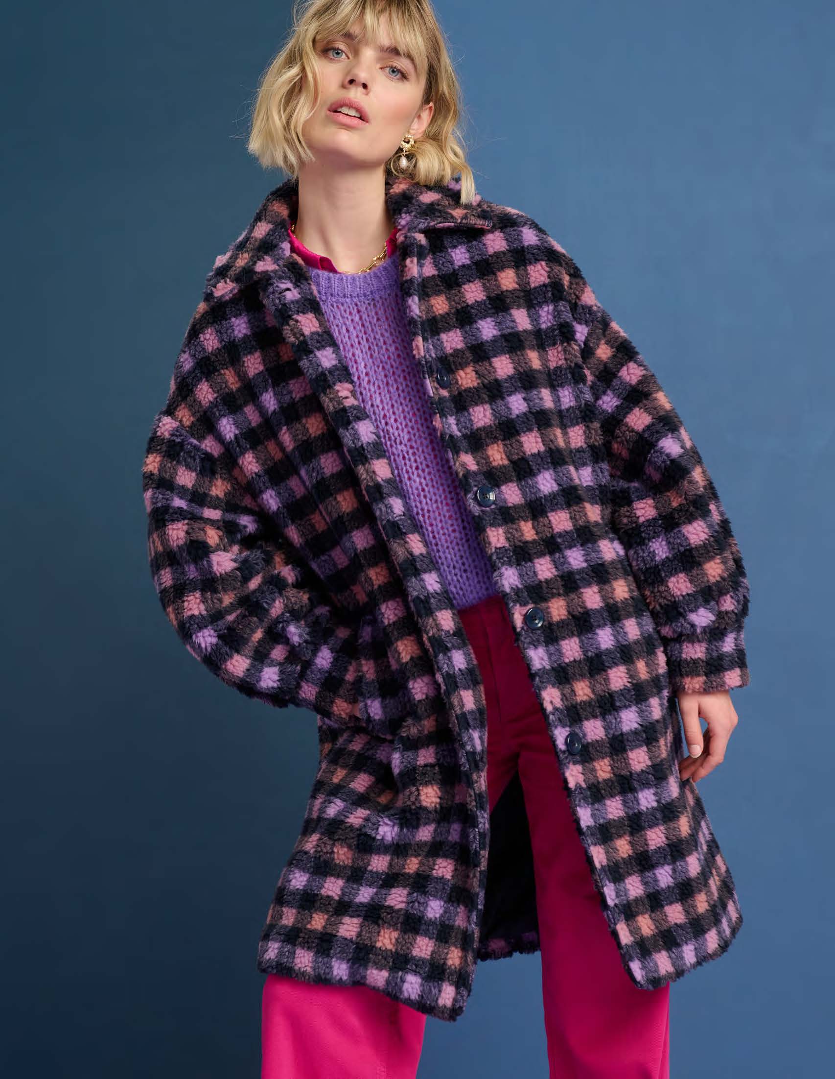 SP7452 | COAT – Eternal Blue Blush | POM AMSTERDAM