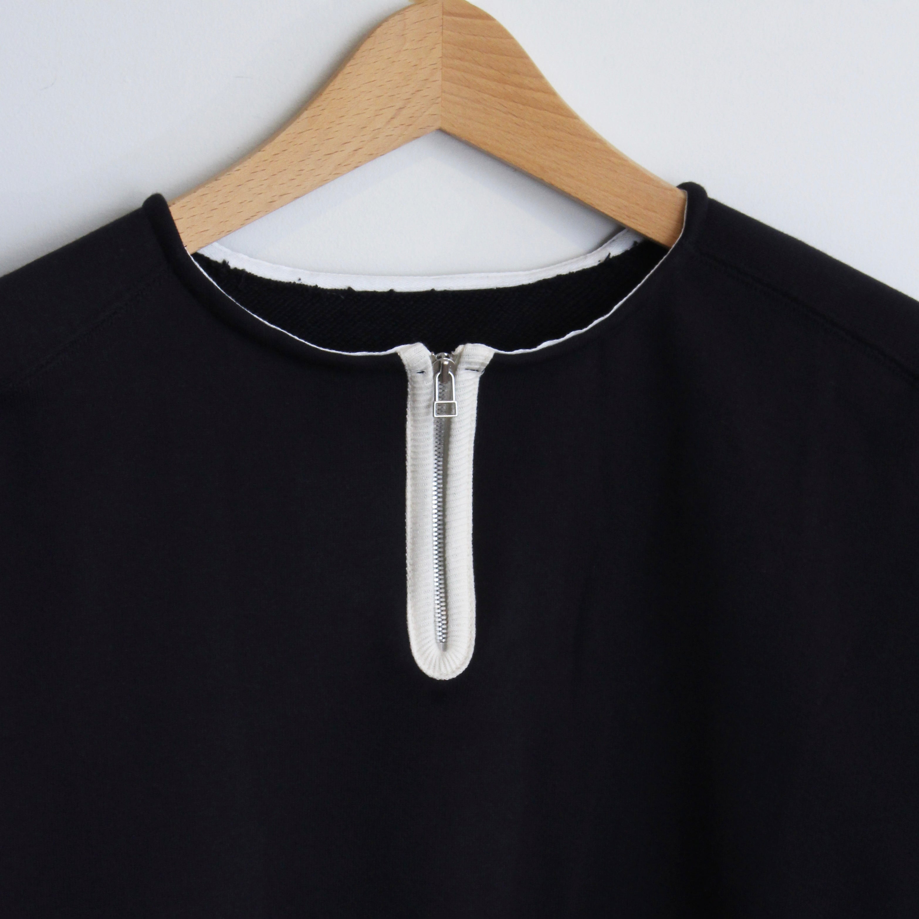 HALF ZIP SWEAT SHIRT | Color_Navy | No_STN-01_Navy【CATTA_カッタ】【入荷予定アイテム・入荷連絡可能】