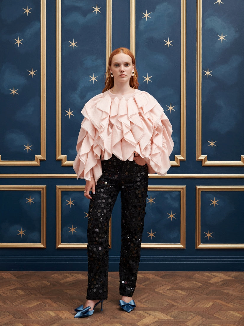 30SJ03TO580PNK | Romanced Ruffle Top【SISTER JANE_シスタージェーン】【archive】