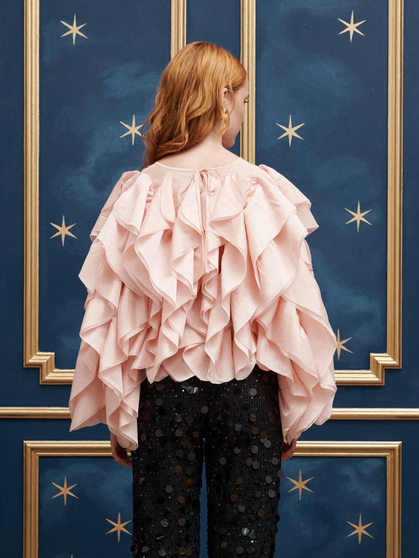 30SJ03TO580PNK | Romanced Ruffle Top【SISTER JANE_シスタージェーン】【archive】