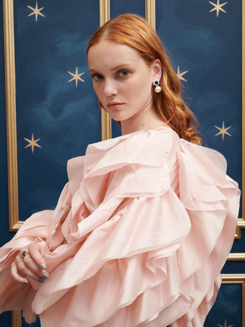 30SJ03TO580PNK | Romanced Ruffle Top【SISTER JANE_シスタージェーン】【archive】