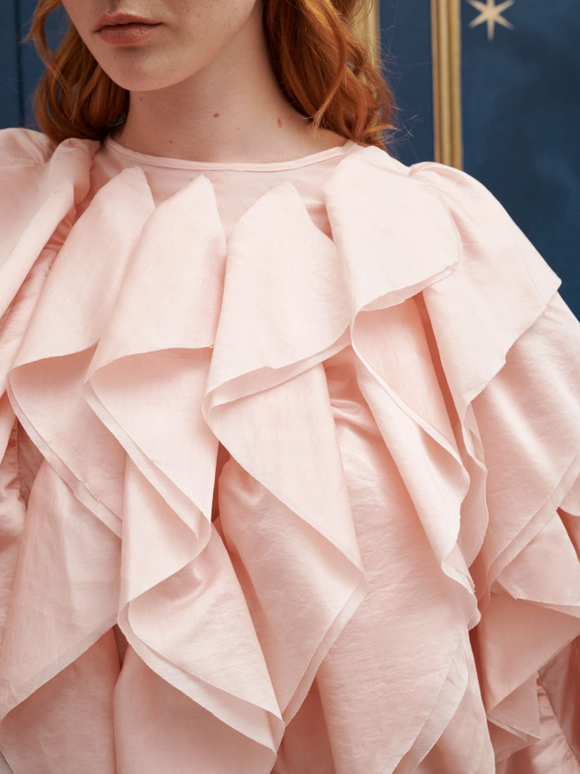 30SJ03TO580PNK | Romanced Ruffle Top【SISTER JANE_シスタージェーン】【archive】