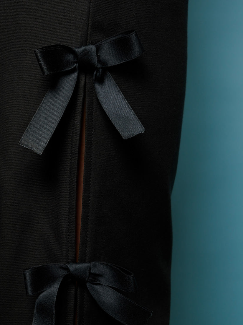 29SJ05TR212BLK | Sandy Bow Trousers | 【SISTER JANE_シスタージェーン】【archive】