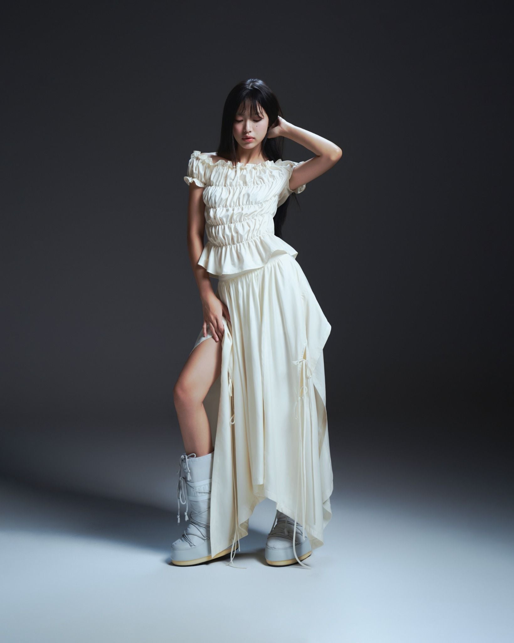 TWYLA SKIRT (IVORY) | Bunny Hill Concept