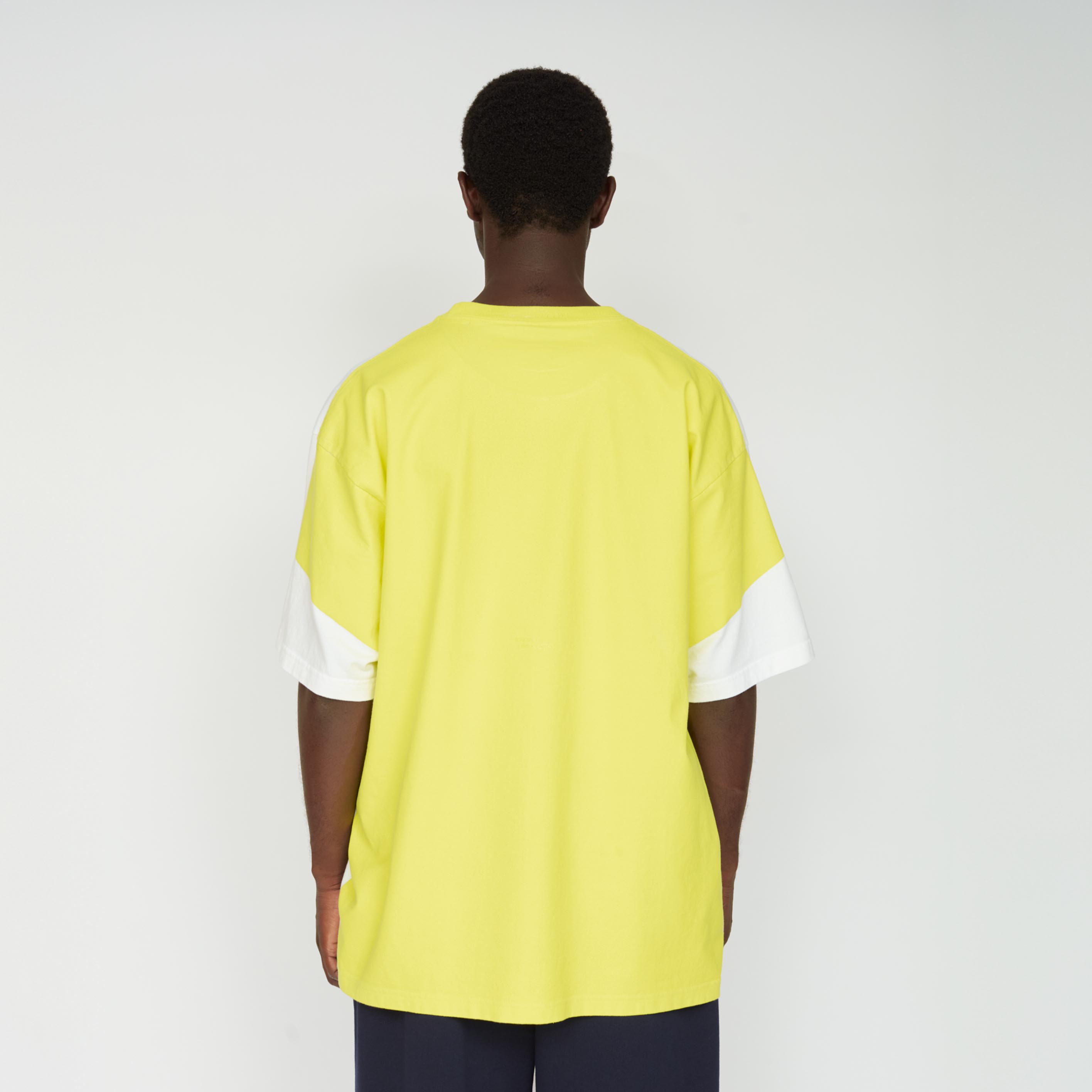 _180_White / Yellow | Tee S/S_6 | Color:White / Yellow【UNTRACE_アントレース】