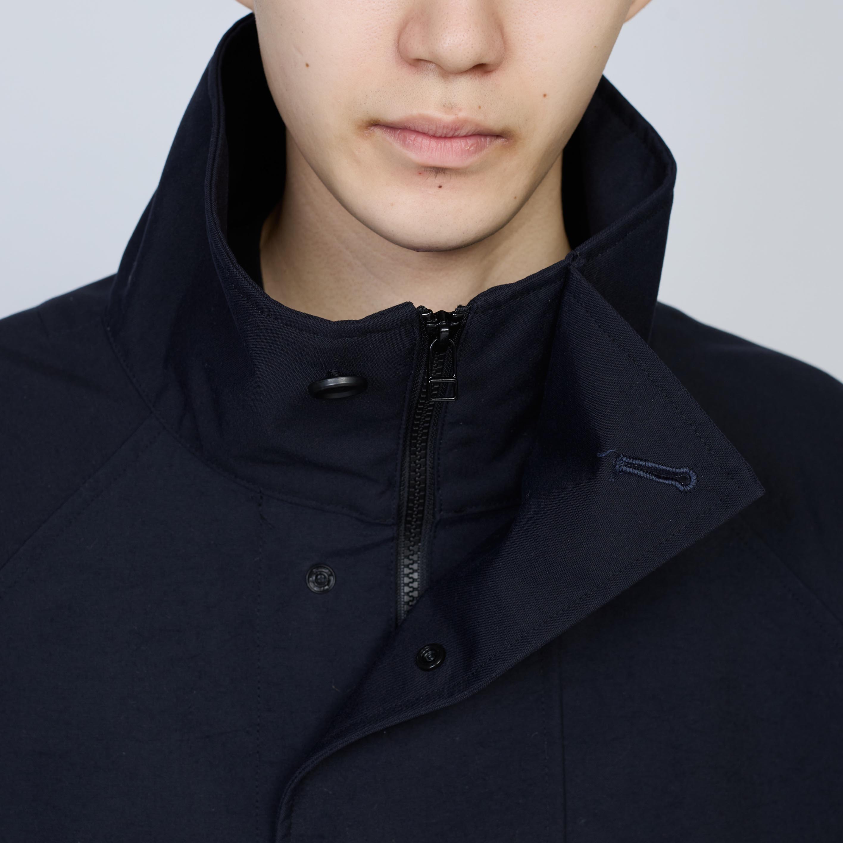 3レイヤー スタンドカラーコート | Color_Color: Dark Navy | No__185_color: dark navy【UNTRACE_アントレース】