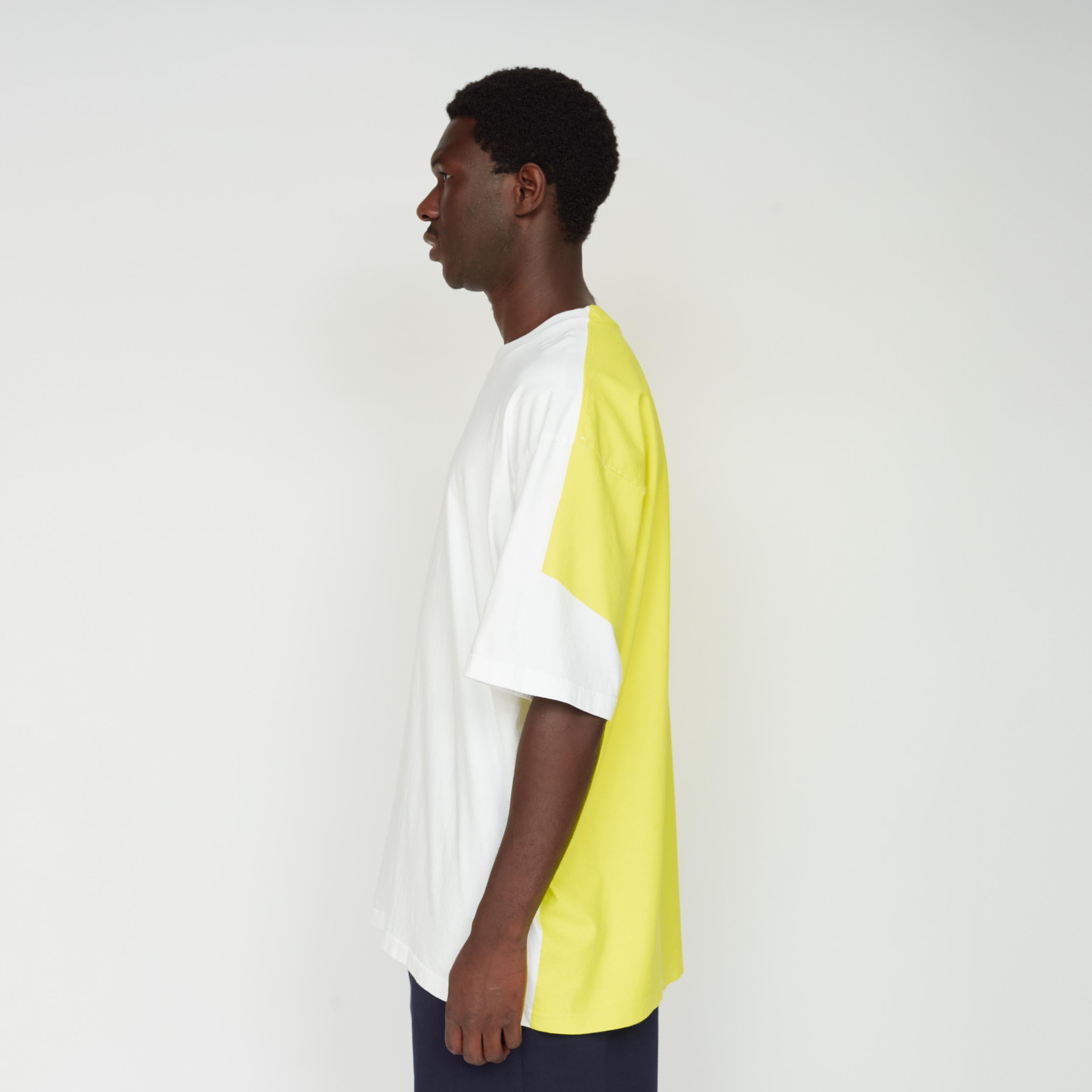 _180_White / Yellow | Tee S/S_6 | Color:White / Yellow【UNTRACE_アントレース】