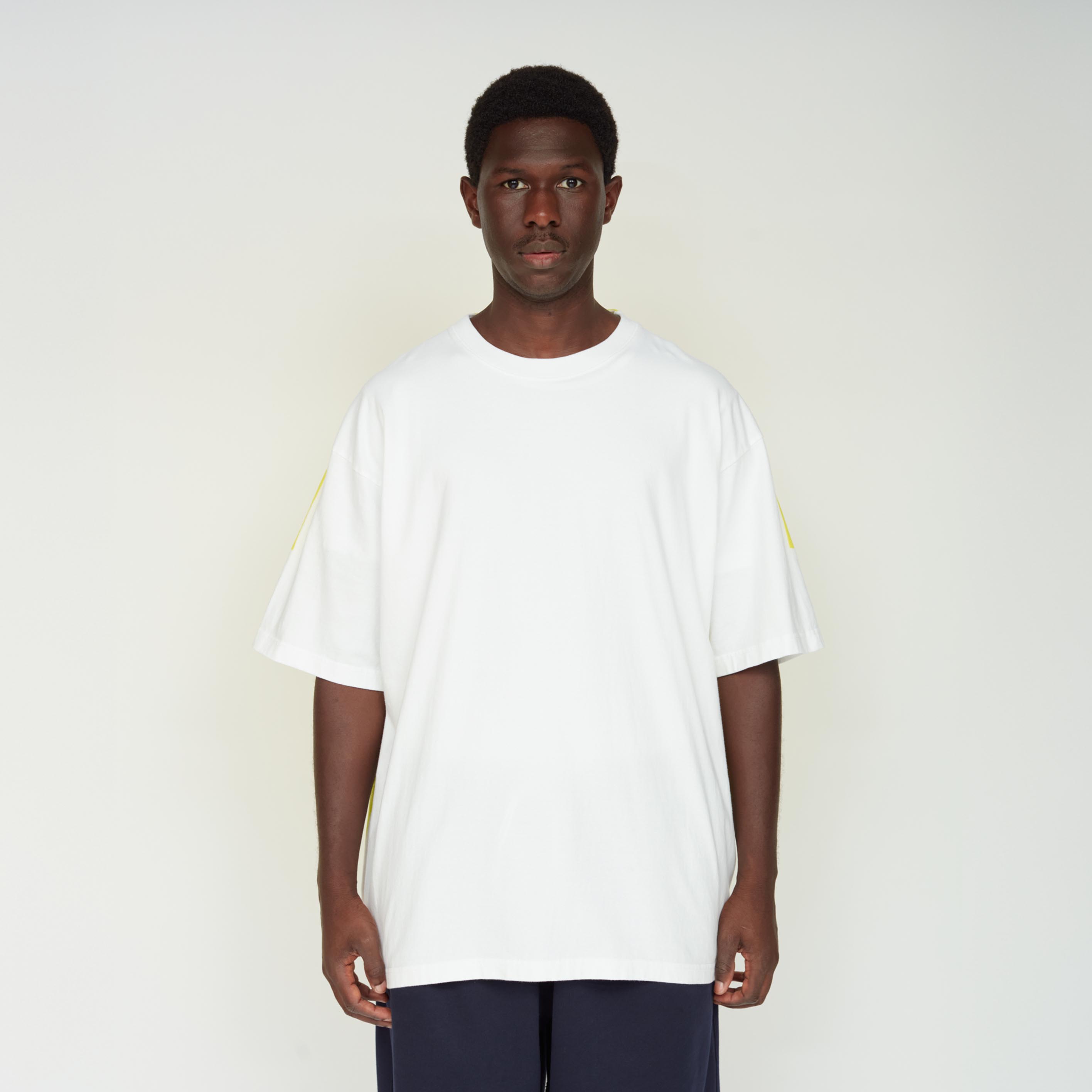 _180_White / Yellow | Tee S/S_6 | Color:White / Yellow【UNTRACE_アントレース】