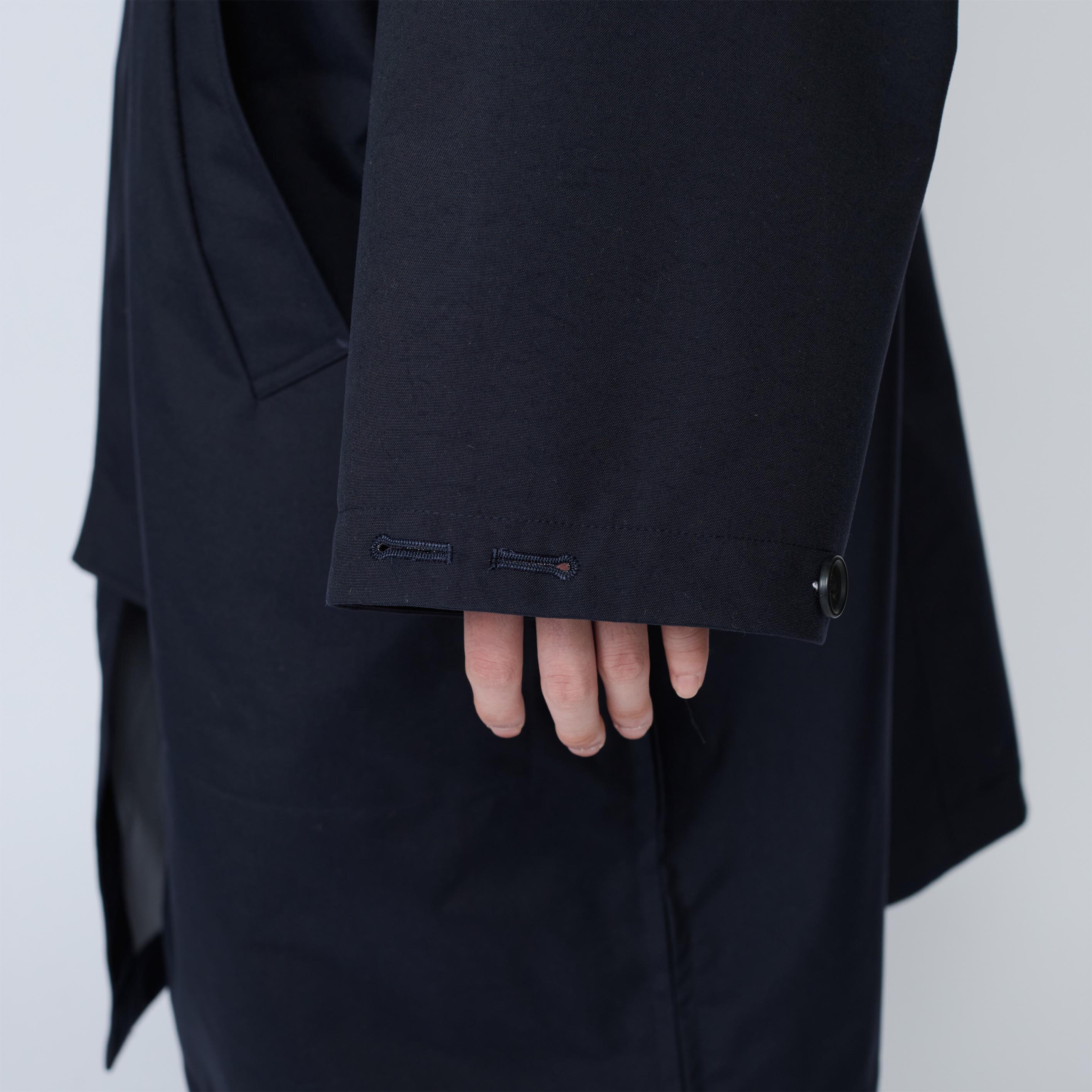3レイヤー スタンドカラーコート | Color_Color: Dark Navy | No__185_color: dark navy【UNTRACE_アントレース】