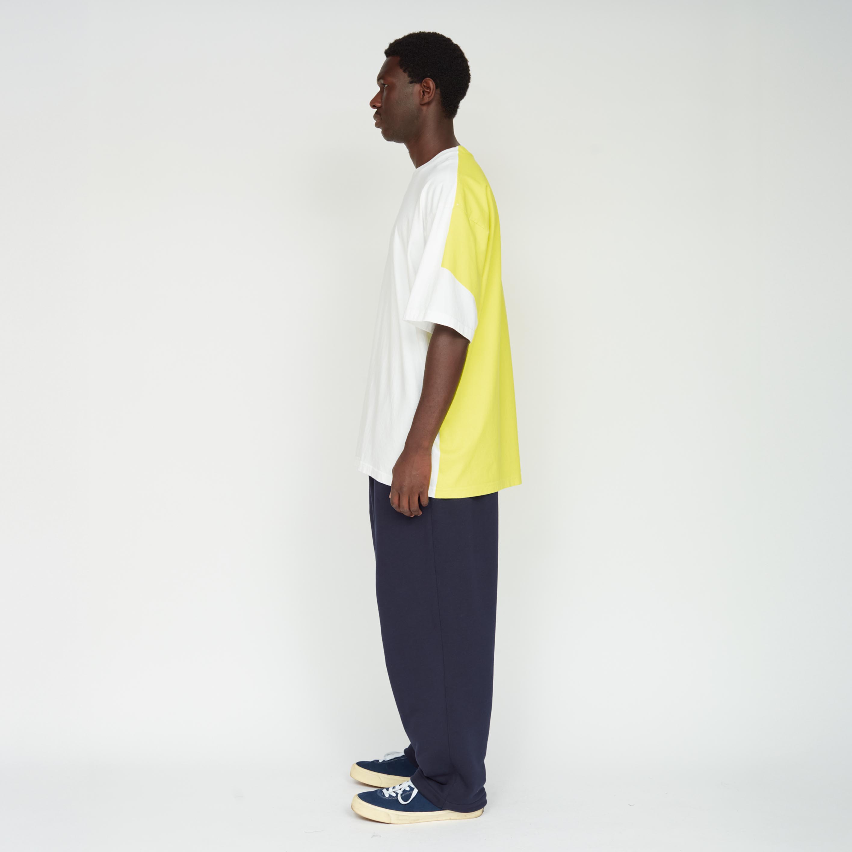 _180_White / Yellow | Tee S/S_6 | Color:White / Yellow【UNTRACE_アントレース】