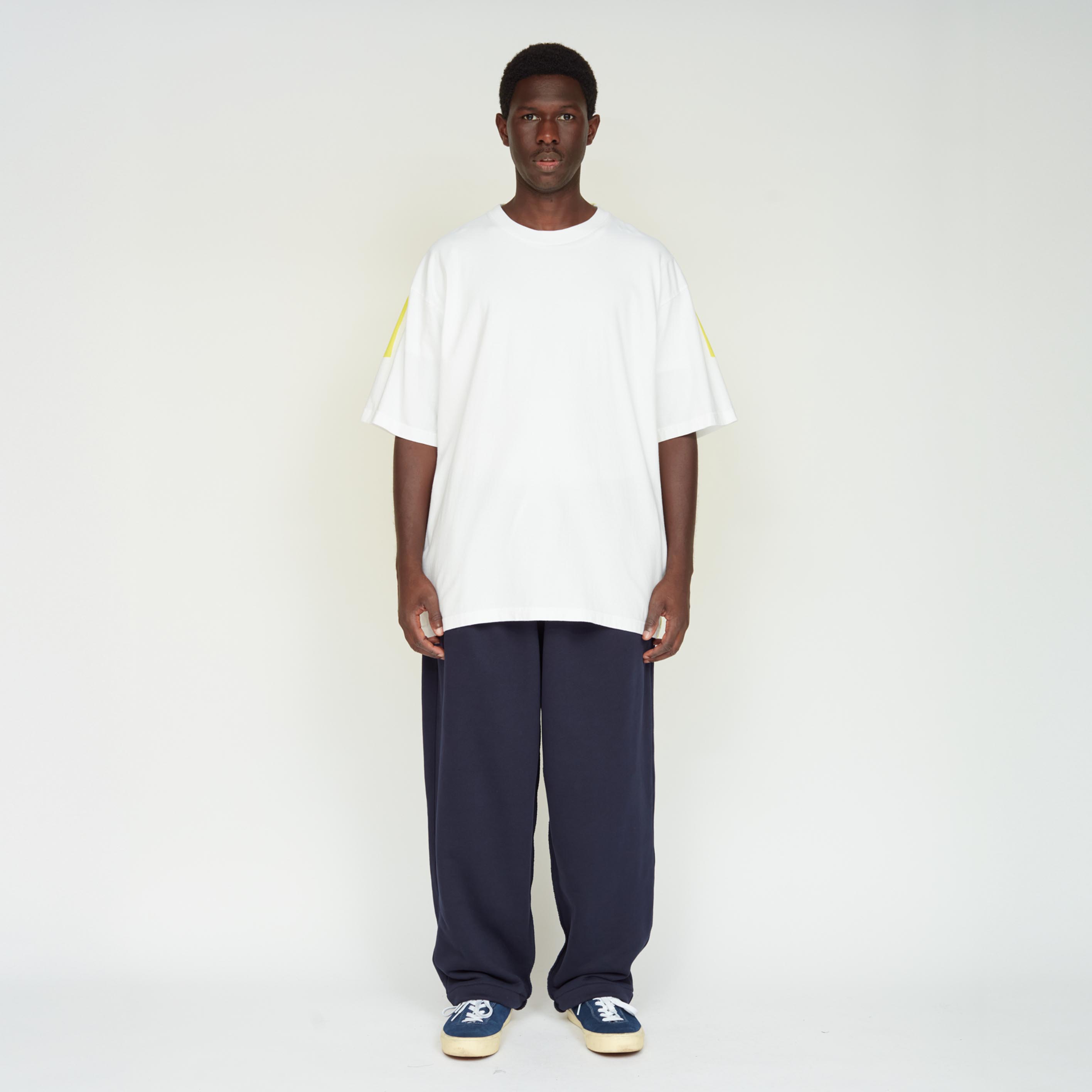 _180_White / Yellow | Tee S/S_6 | Color:White / Yellow【UNTRACE_アントレース】