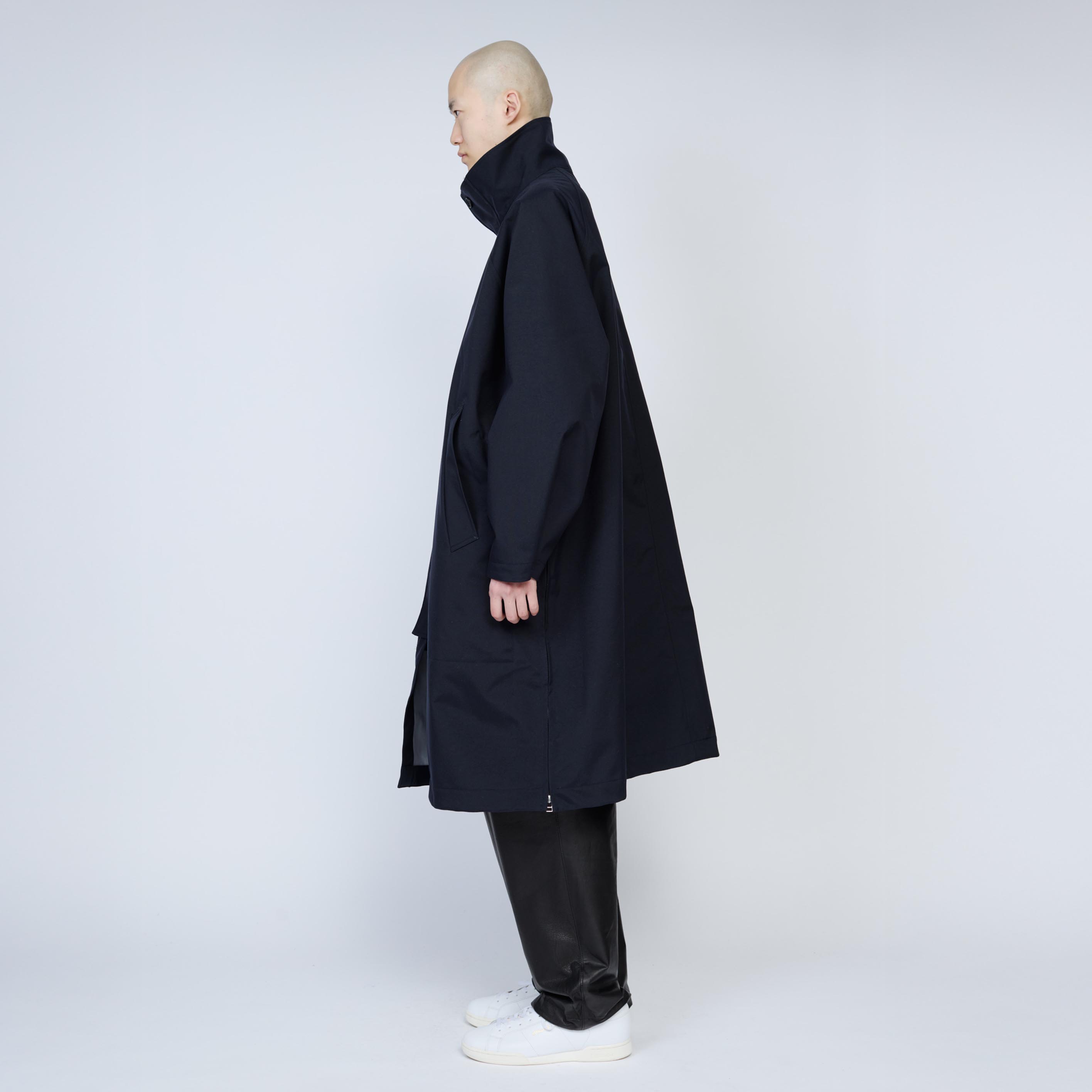 3レイヤー スタンドカラーコート | Color_Color: Dark Navy | No__185_color: dark navy【UNTRACE_アントレース】