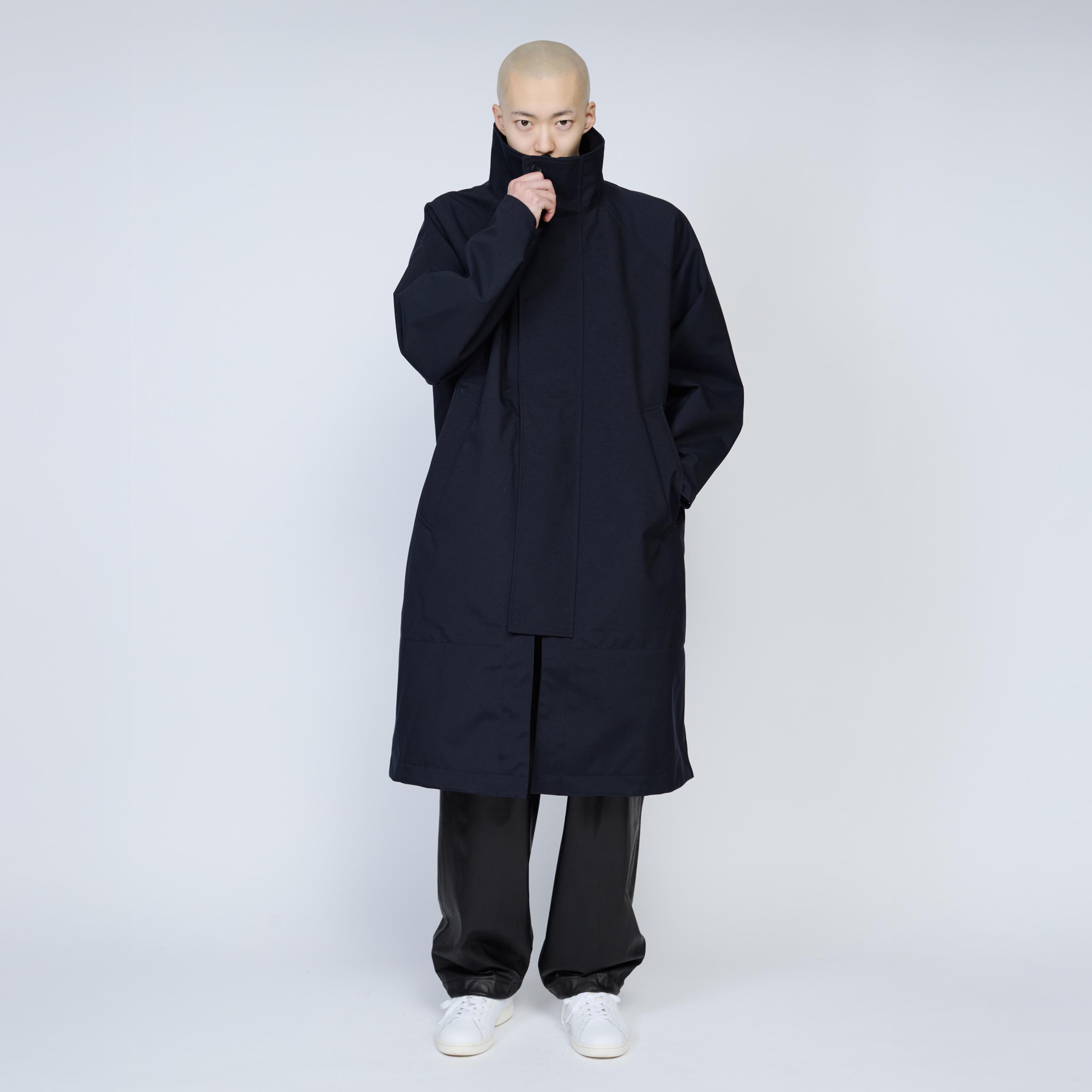 3レイヤー スタンドカラーコート | Color_Color: Dark Navy | No__185_color: dark navy【UNTRACE_アントレース】