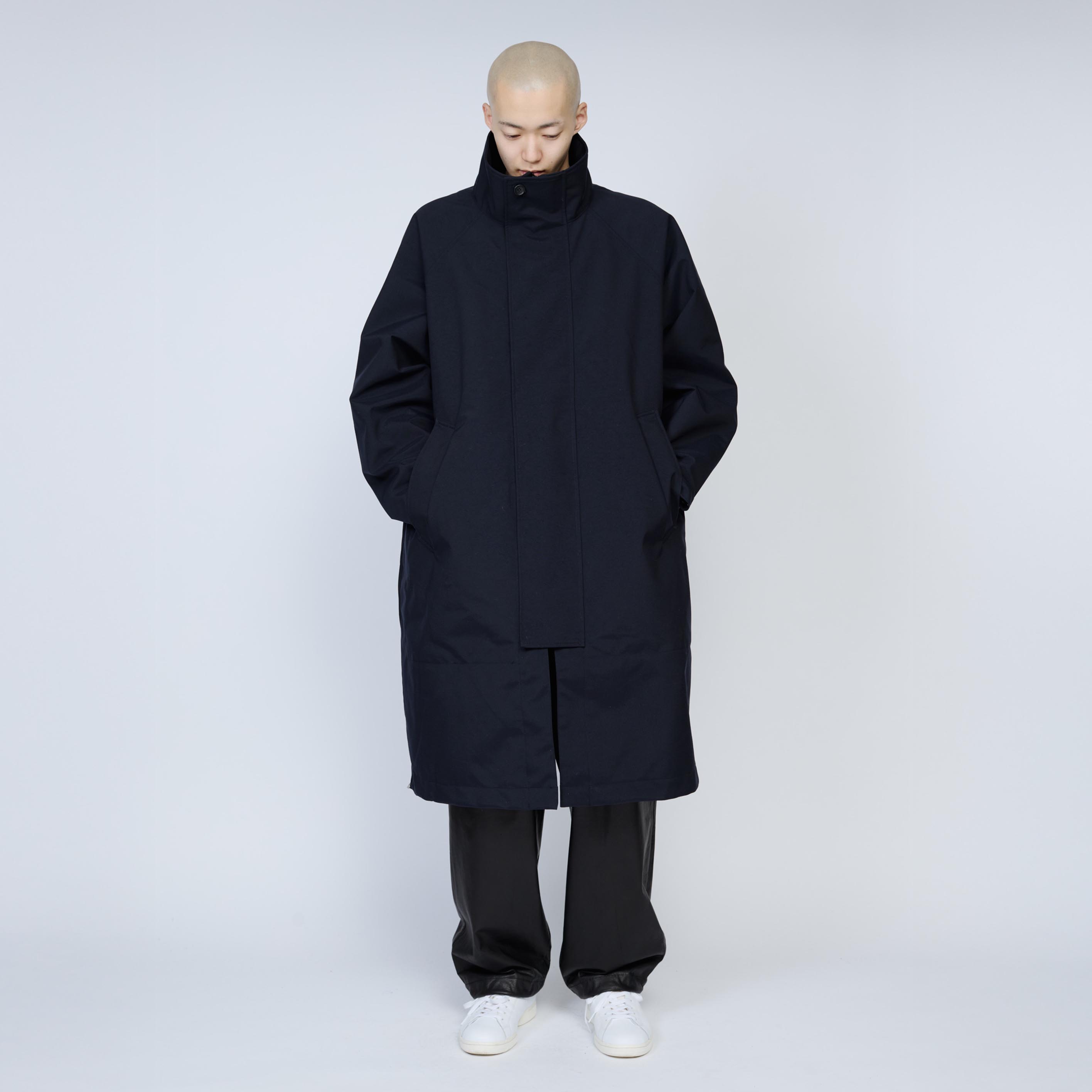 3レイヤー スタンドカラーコート | Color_Color: Dark Navy | No__185_color: dark navy【UNTRACE_アントレース】