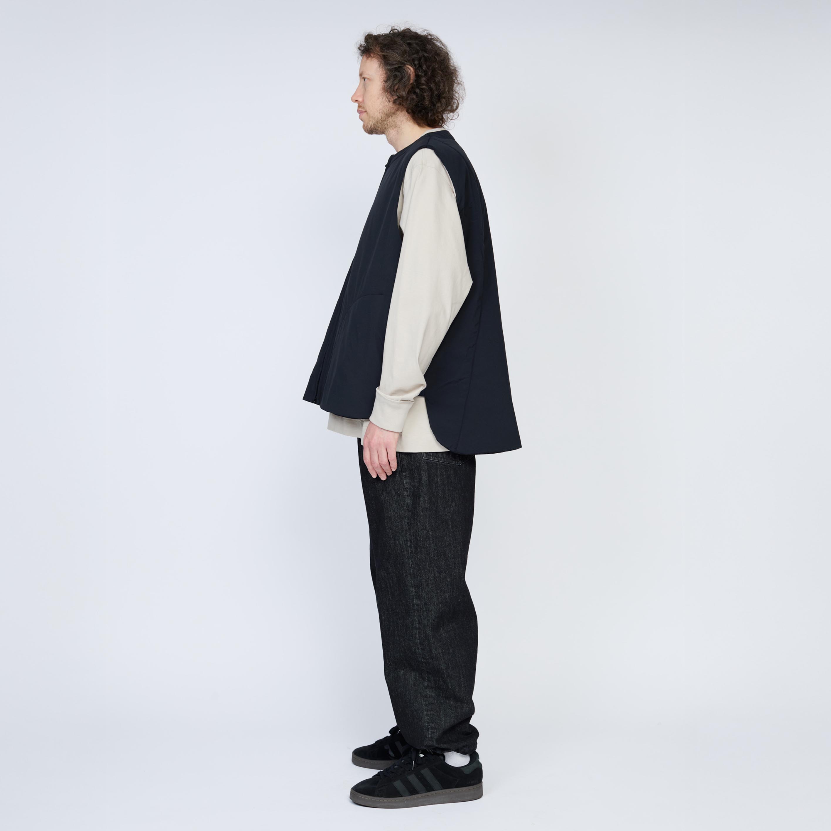 ジッパーベスト | Color_Color: Black | No__206_color: black【UNTRACE_アントレース】