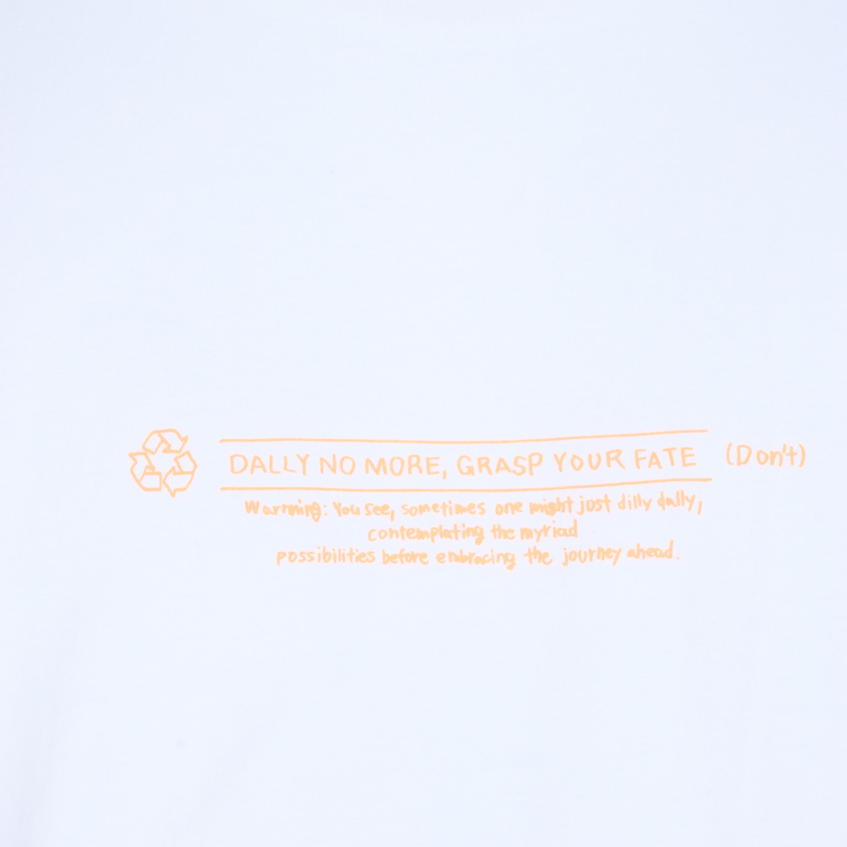 _278 Graphic tee 7 – White / Orange | UNTRACE