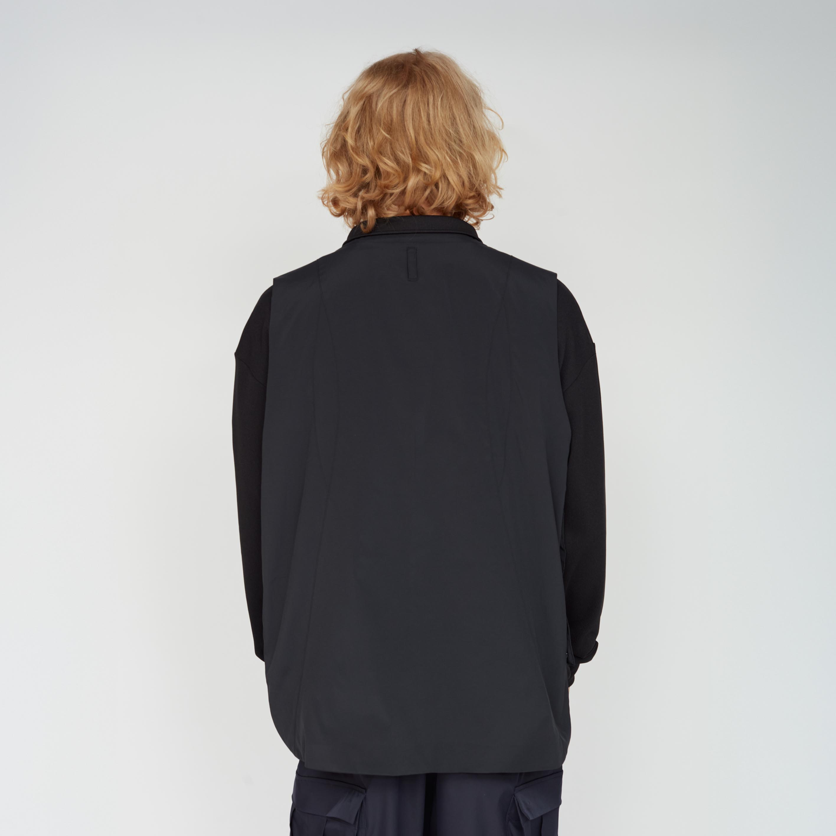 _158_Dark Navy | ジッパーベスト | Color:Dark Navy【UNTRACE_アントレース】