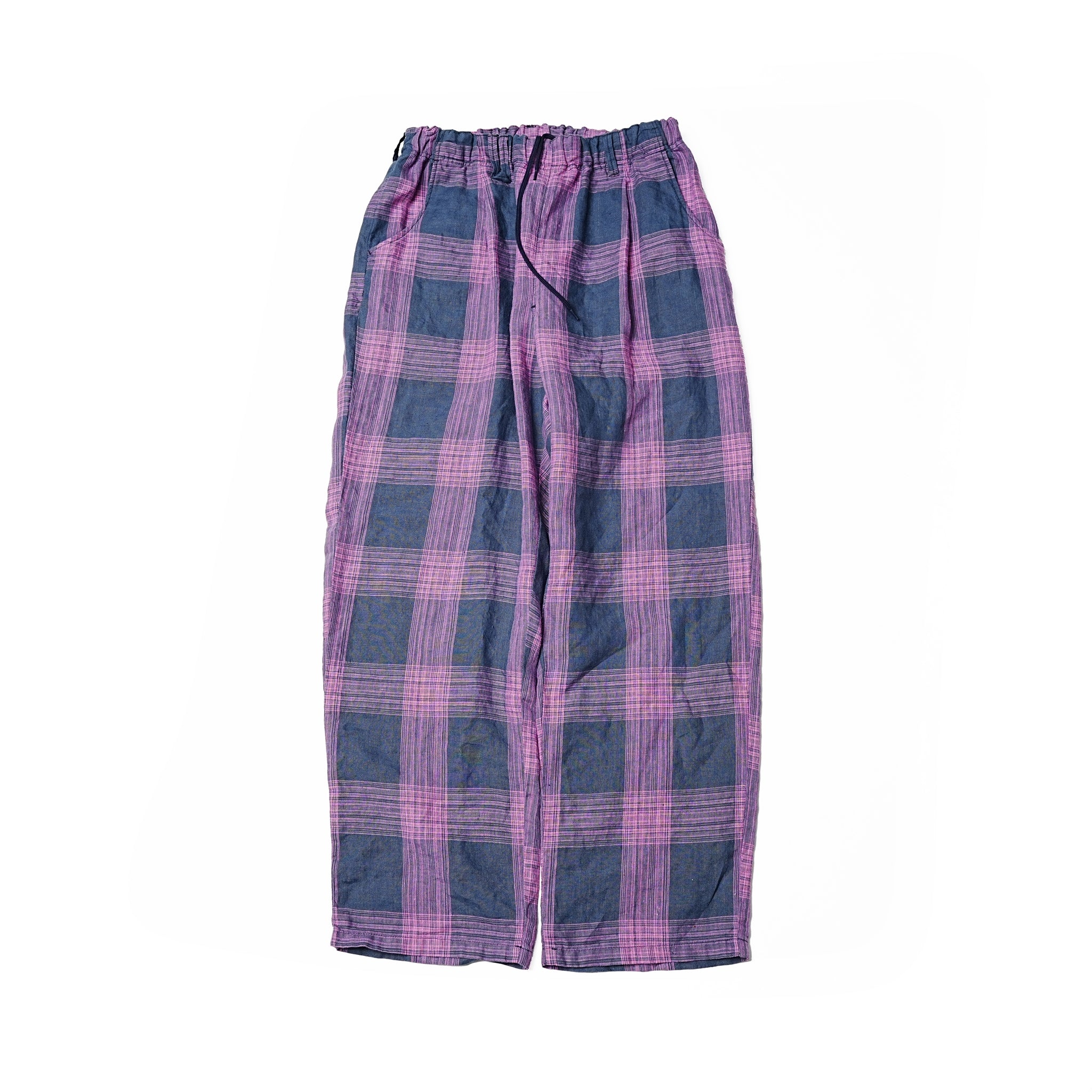 VOO-1172 | BIG CHECK EZ SLACKS | Color:Sax/Navy【VOO_ヴォー】