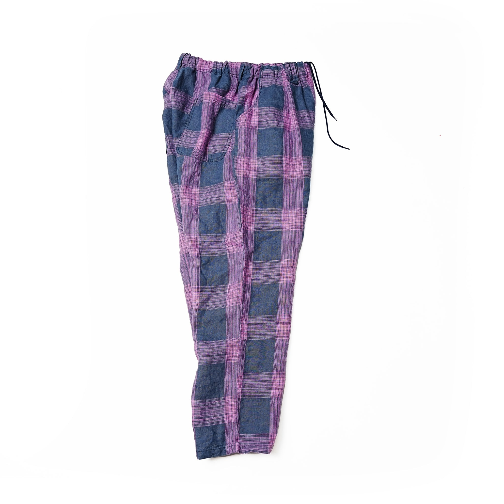 VOO-1172 | BIG CHECK EZ SLACKS | Color:Sax/Navy【VOO_ヴォー】