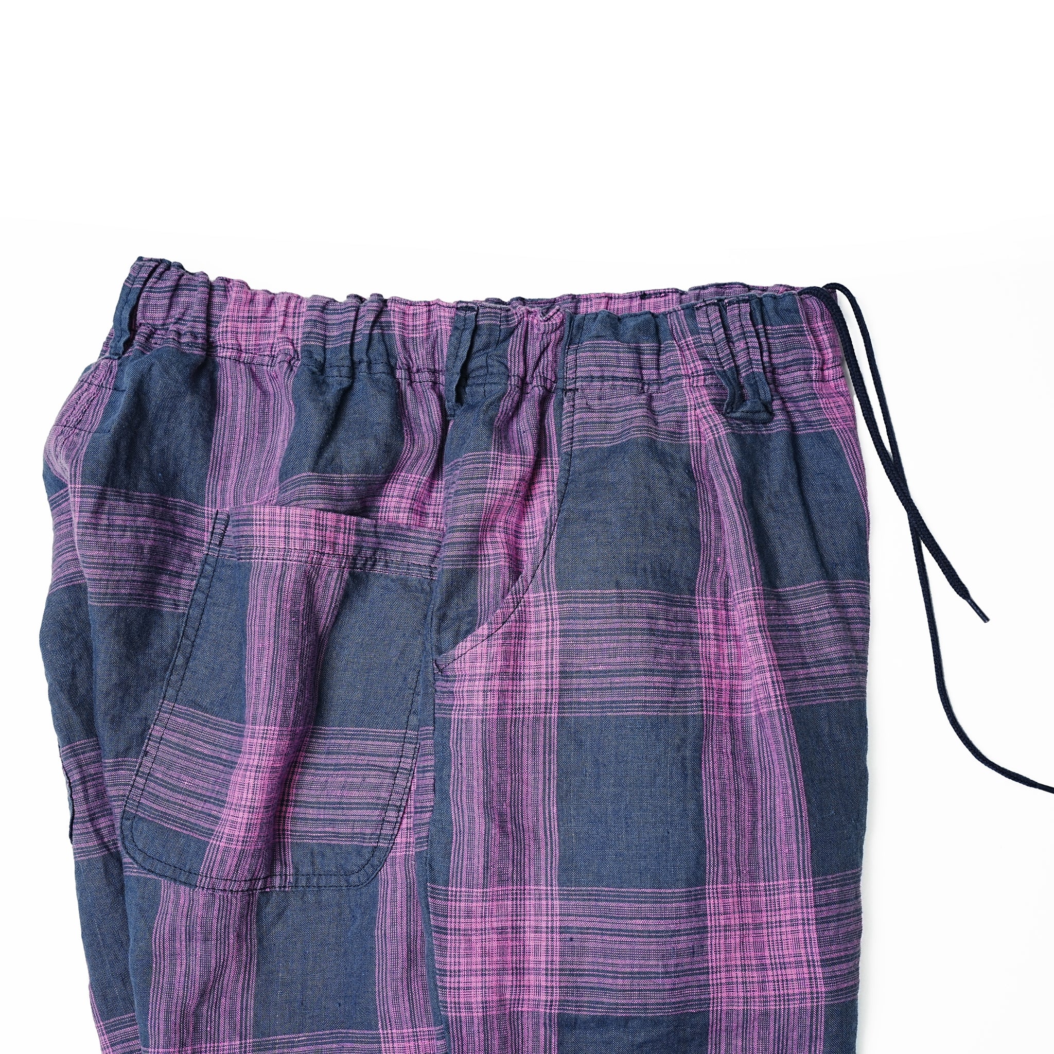 VOO-1172 | BIG CHECK EZ SLACKS | Color:Sax/Navy【VOO_ヴォー】