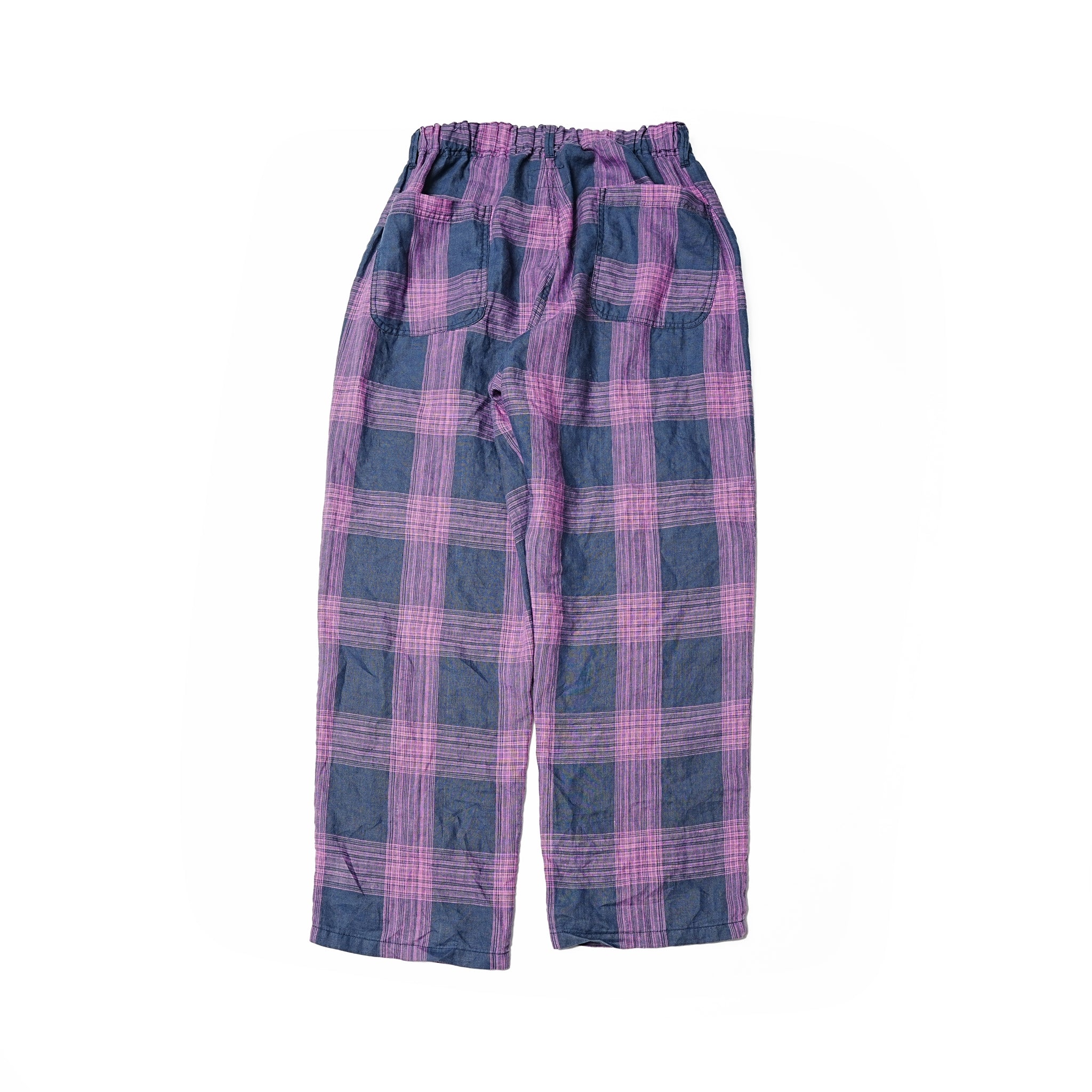 VOO-1172 | BIG CHECK EZ SLACKS | Color:Sax/Navy【VOO_ヴォー】