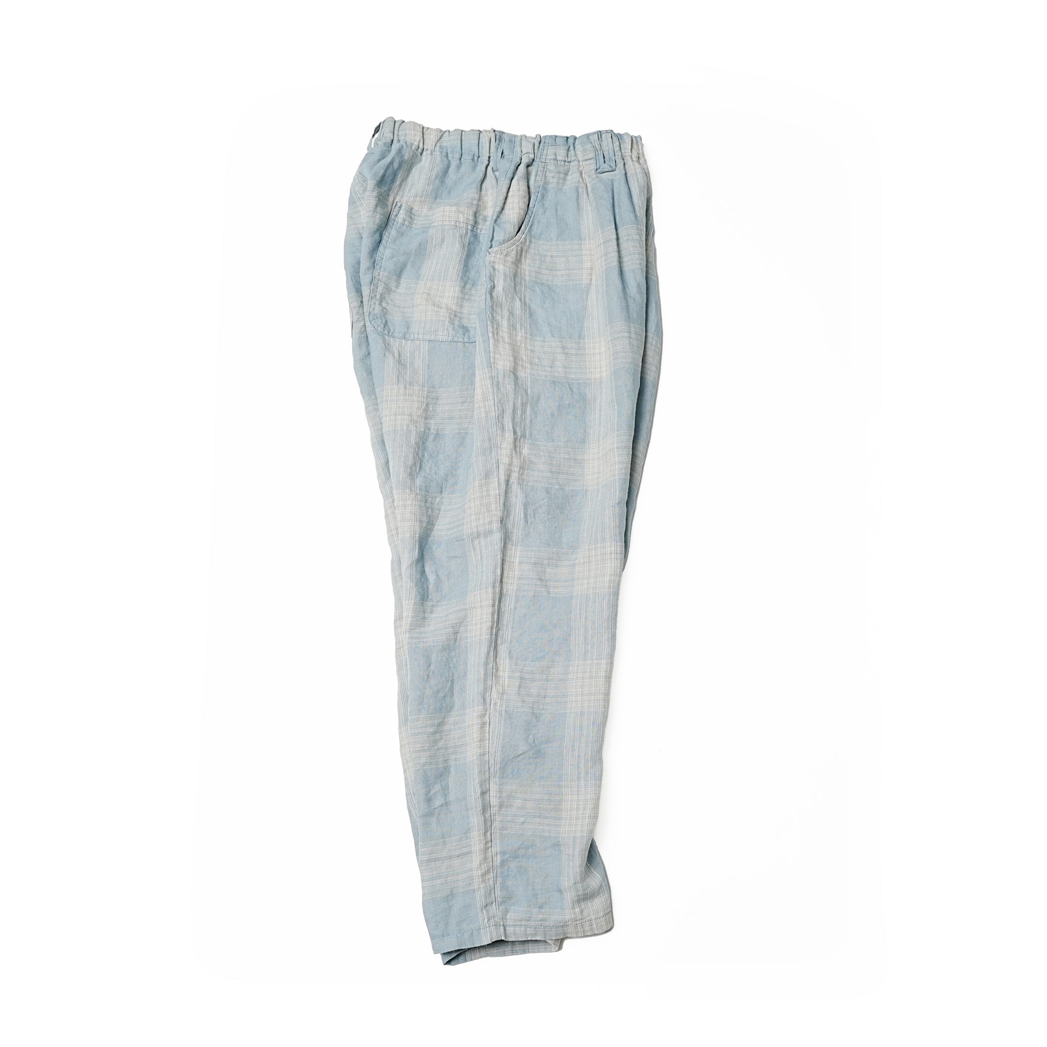 VOO-1172 | BIG CHECK EZ SLACKS | Color:Sax/Navy【VOO_ヴォー】