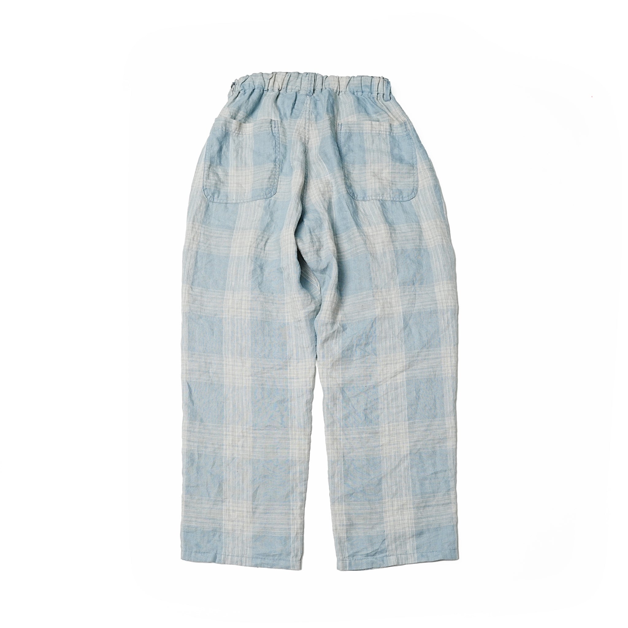 VOO-1172 | BIG CHECK EZ SLACKS | Color:Sax/Navy【VOO_ヴォー】