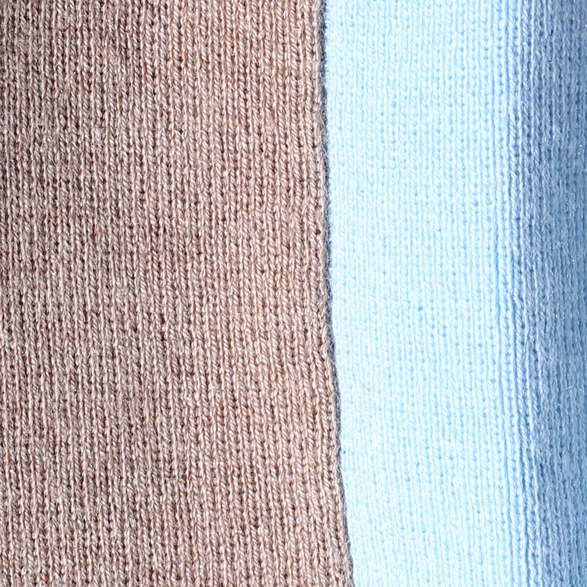 Color Block Knit – Blue | WHYTO