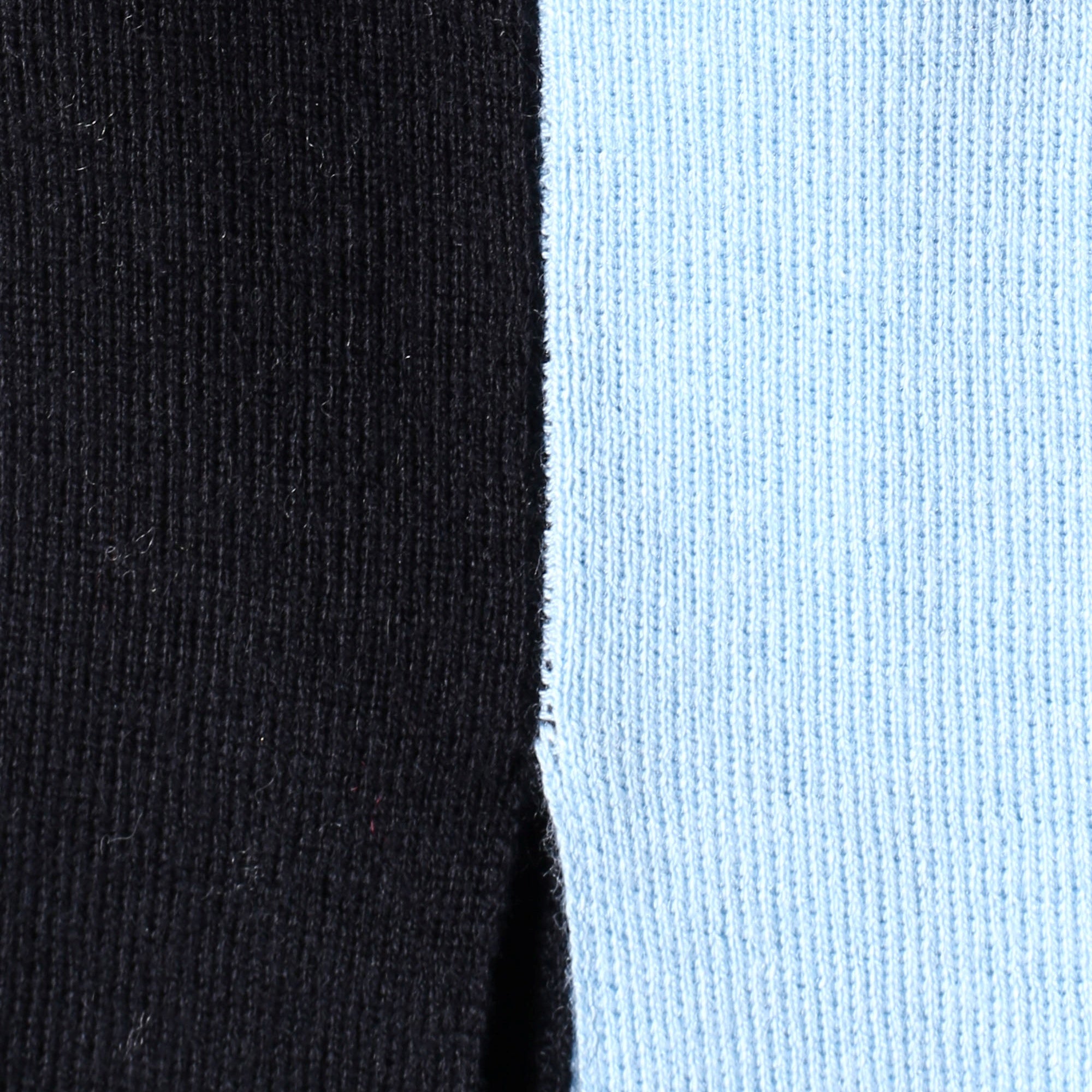 Color Block Knit – Black | WHYTO