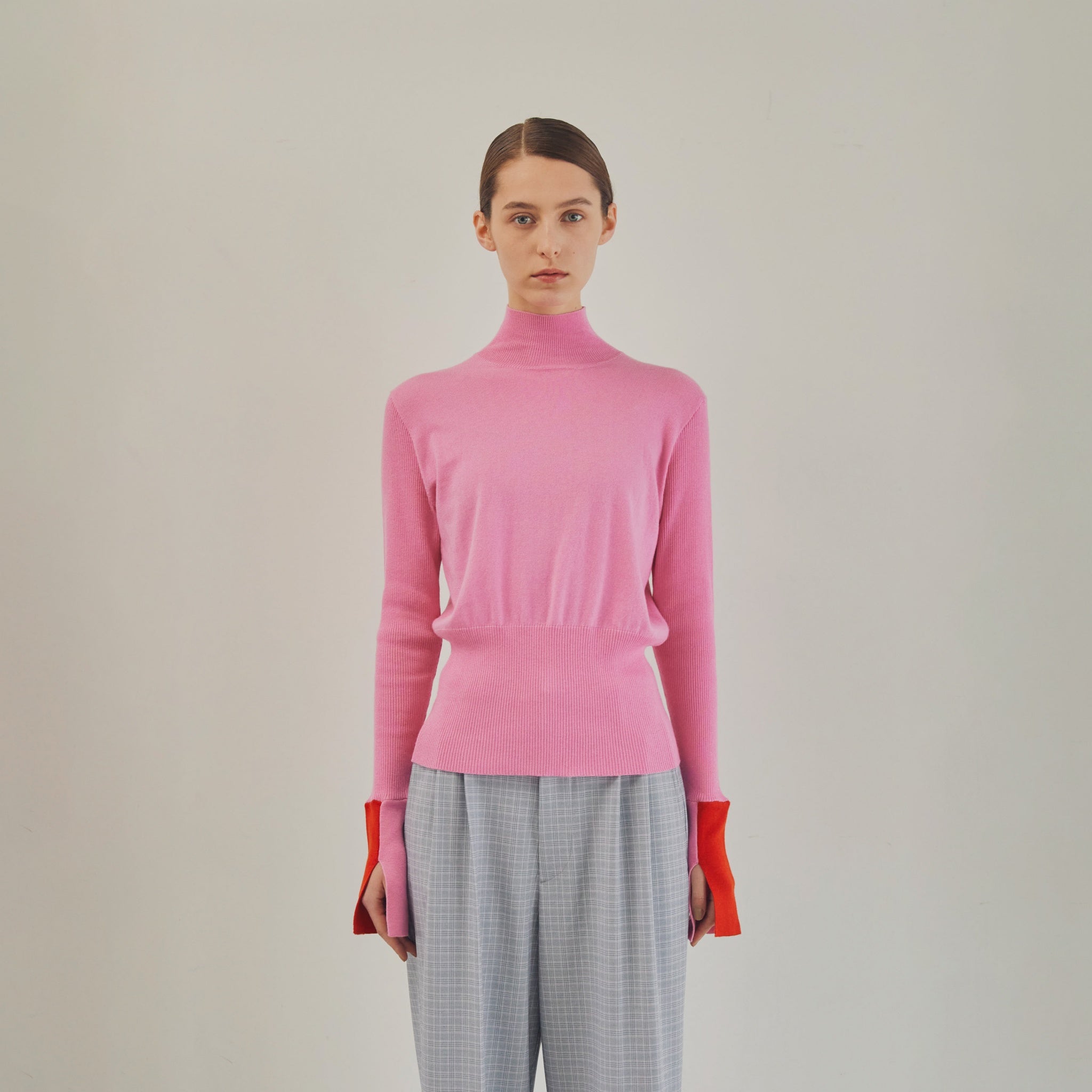 Color Block Knit – Pink | WHYTO