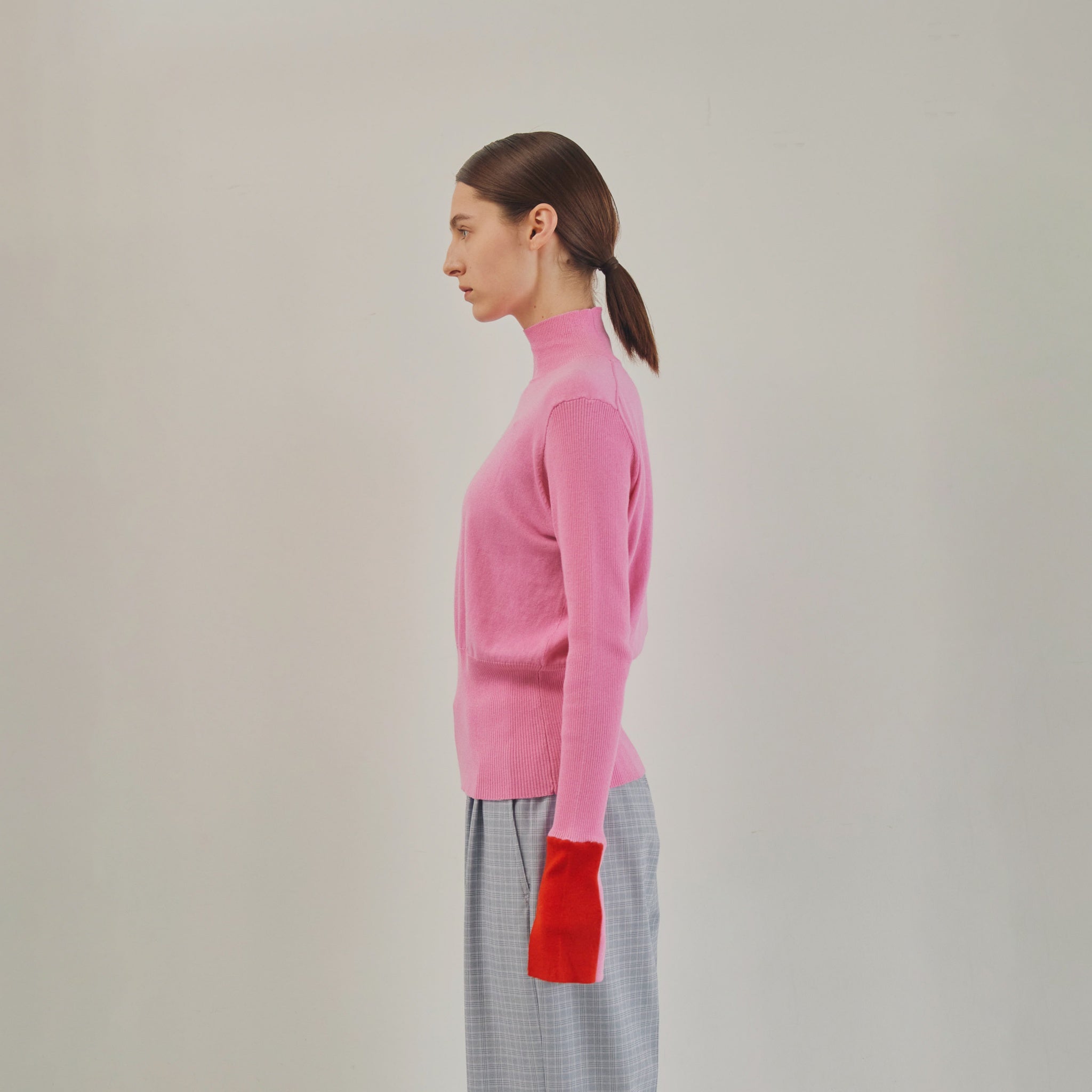 Color Block Knit – Pink | WHYTO