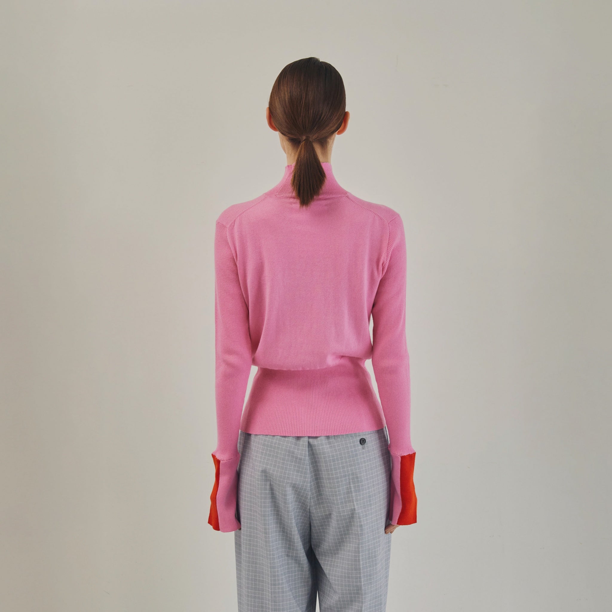 Color Block Knit – Pink | WHYTO