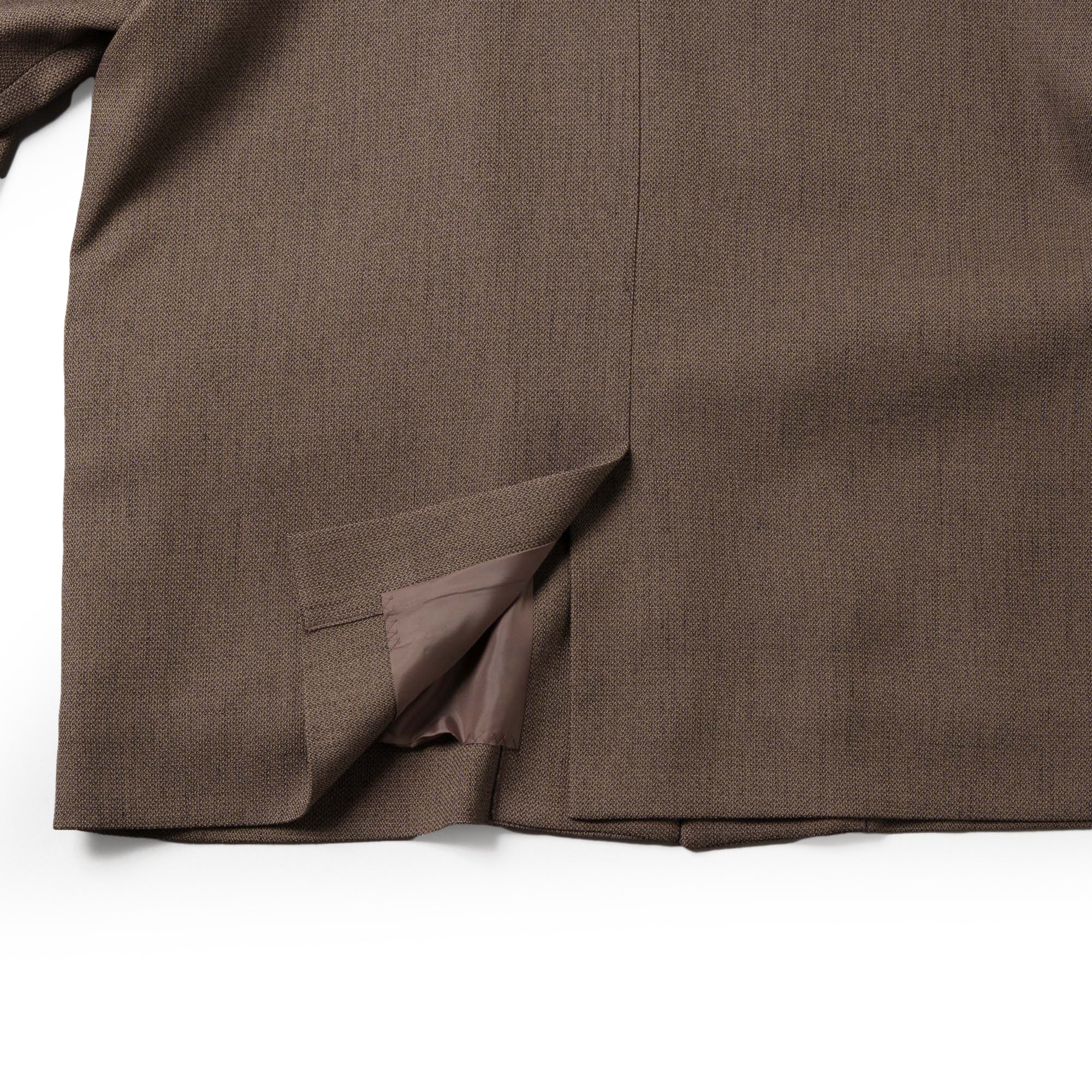 chic tweed over jacket | Color_Brown | No_wht25fjk4049_br【WHYTO_ホワイト】【入荷予定アイテム・入荷連絡可能】