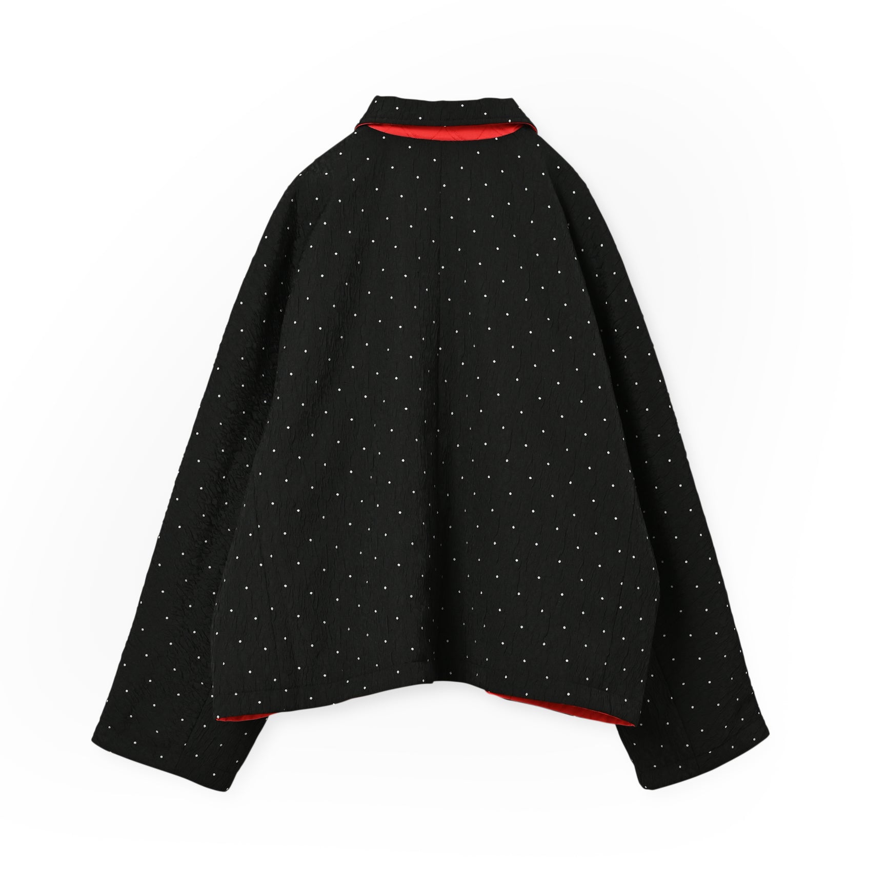 dot reversible quilt jacket | Color_Black | No_wht25fjk4051_bk【WHYTO_ホワイト】