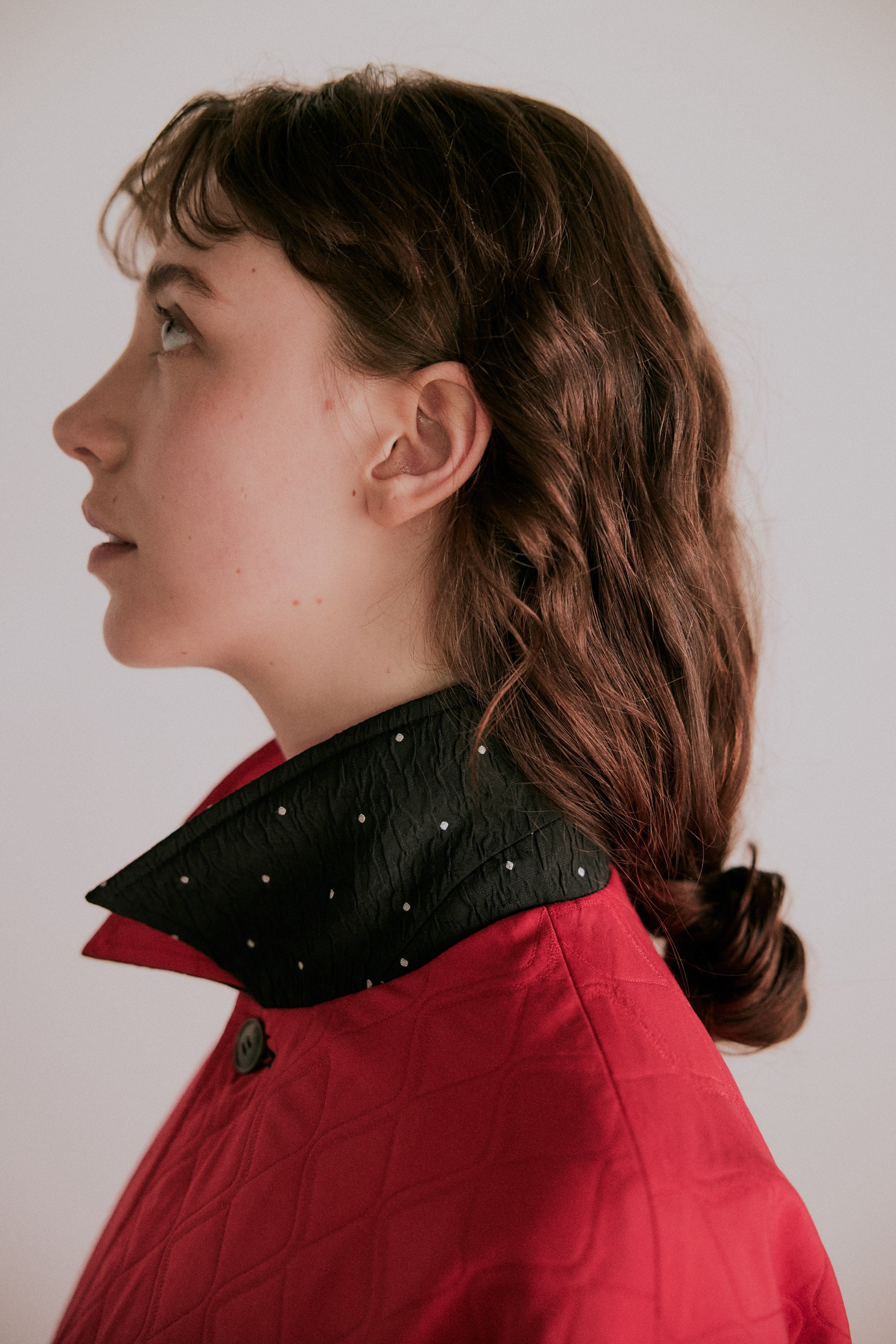 dot reversible quilt jacket | Color_Black | No_wht25fjk4051_bk【WHYTO_ホワイト】