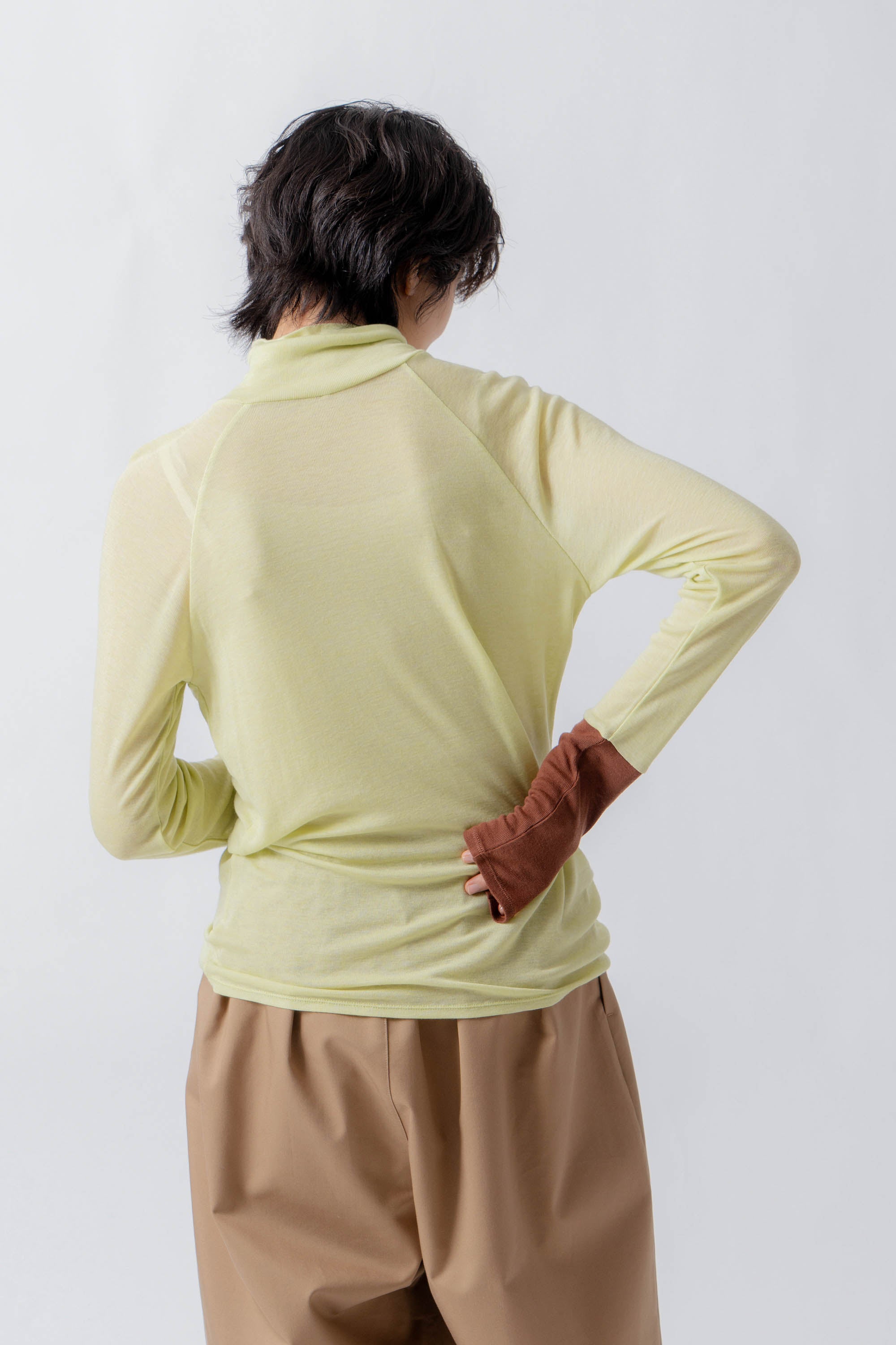 front button turtleneck – Lime | WHYTO | 入荷予定アイテム